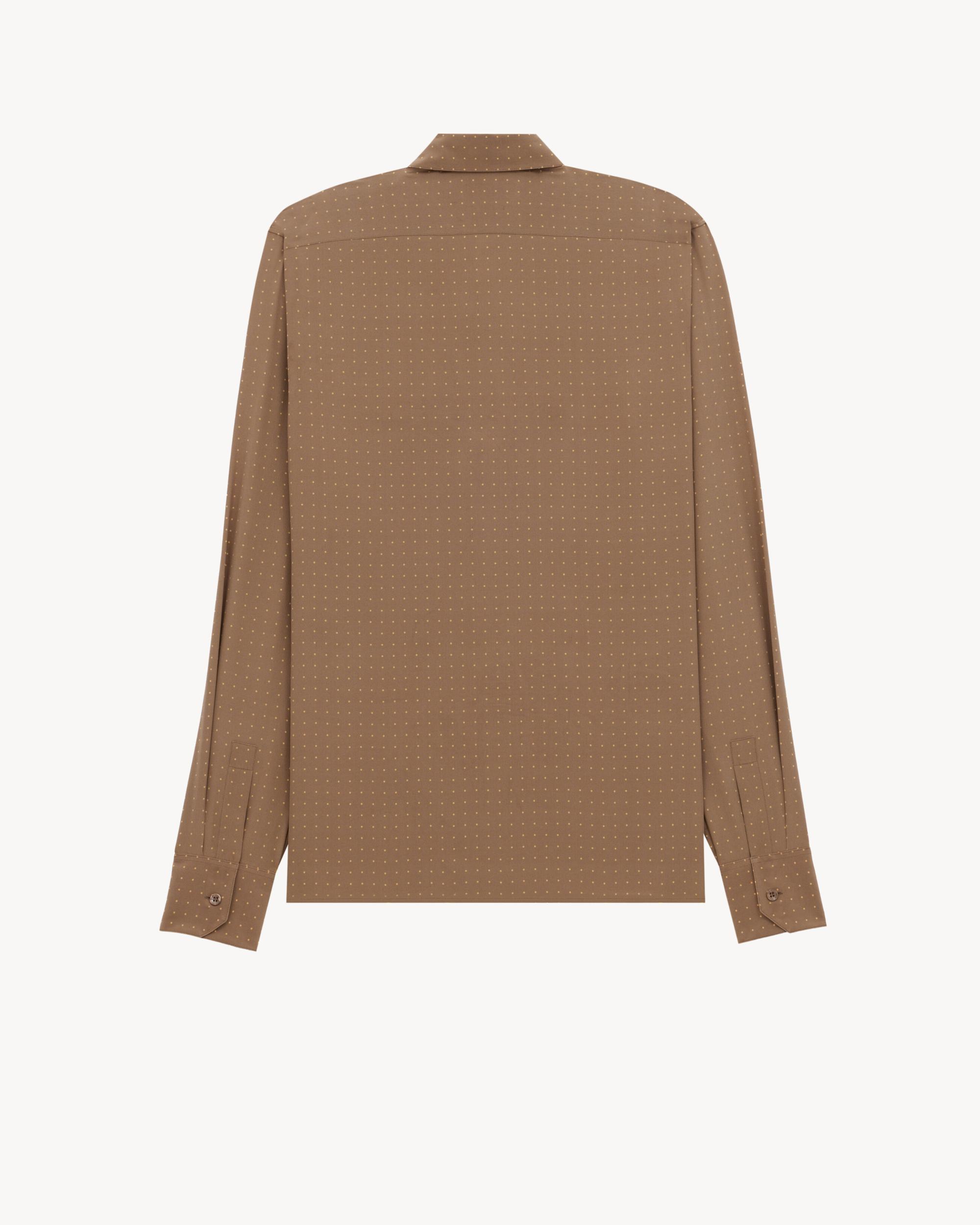 shirt in dotted silk crepe de chine Product Image