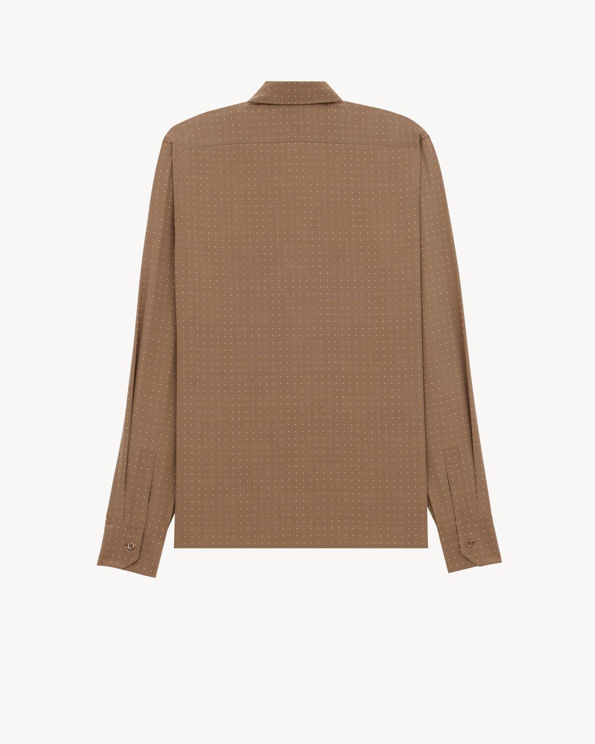 shirt in dotted silk crepe de chine Product Image