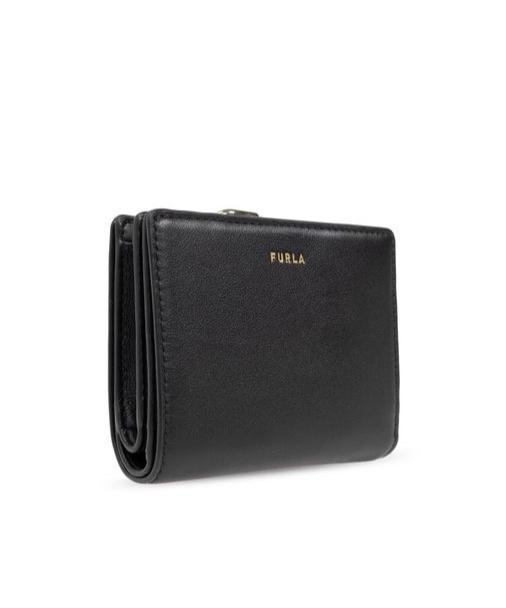 FURLA Logo Embossed Bifold Wallet In Black Product Image