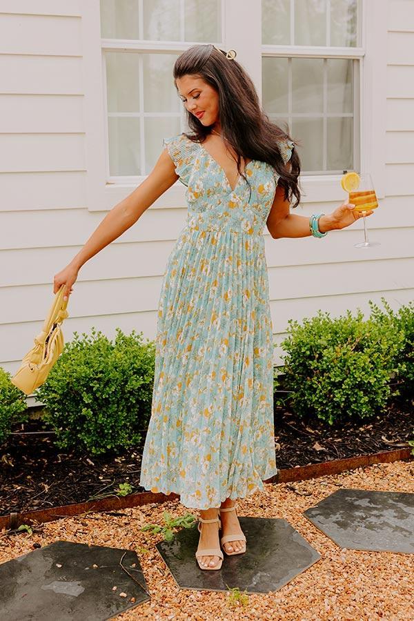 Garden Blooms Pleated Maxi Product Image
