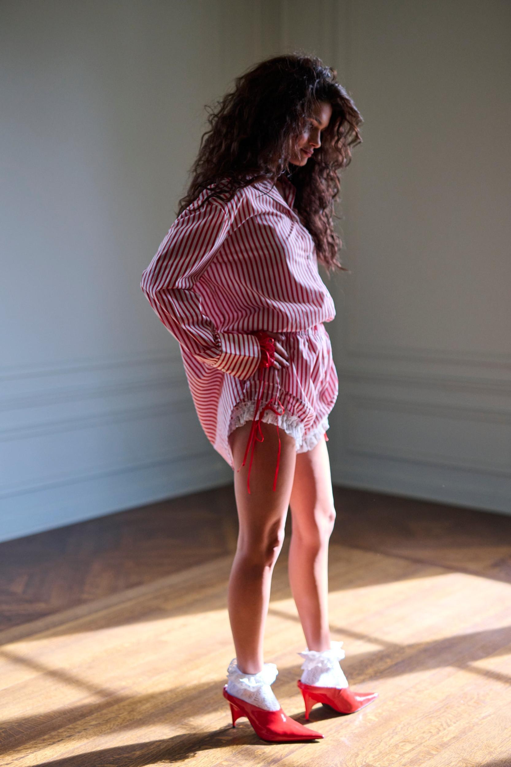 The Candy Stripe Boyfriend Boxer Product Image