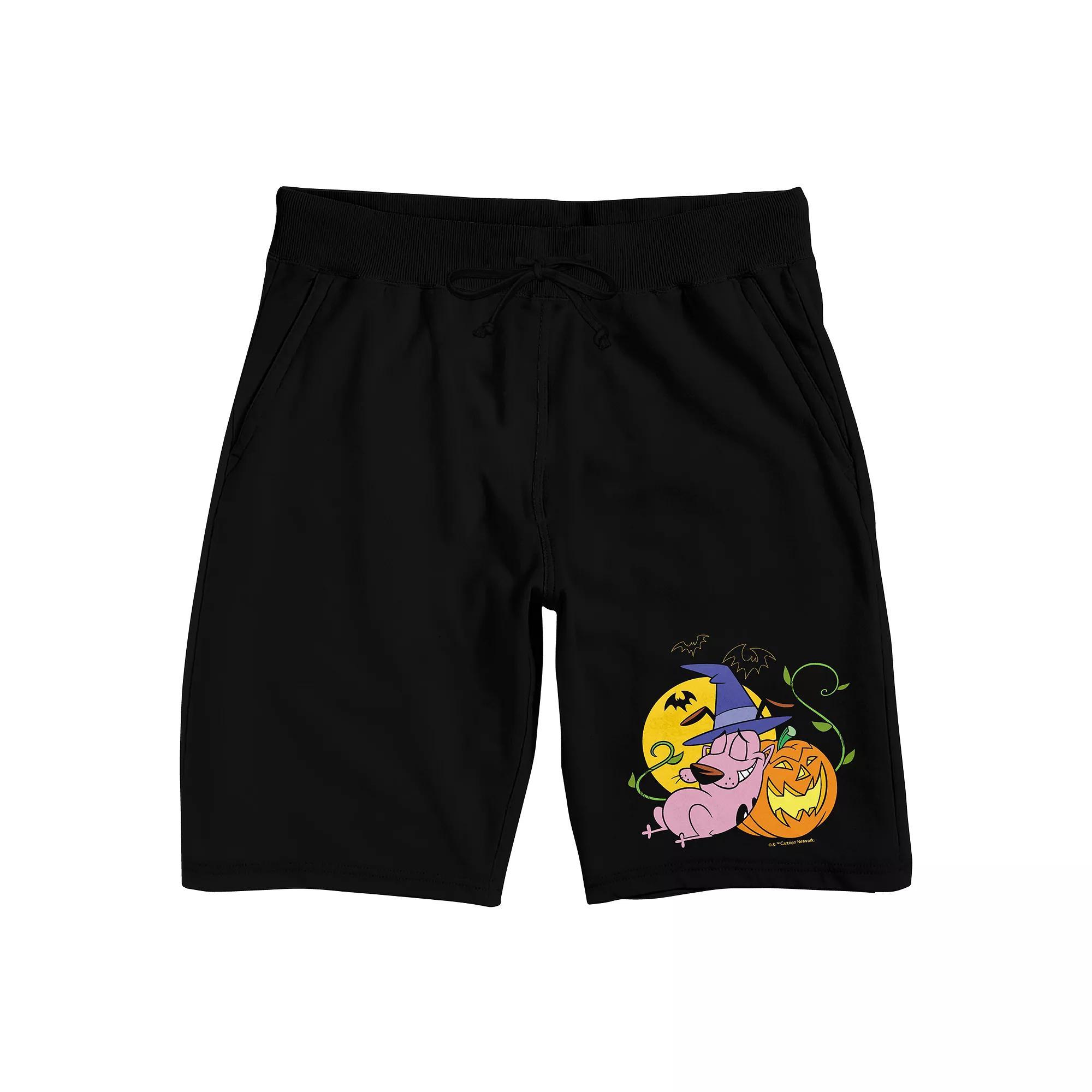 Men's Courage The Cowardly Dog Sleep Shorts, Size: Small, Black Product Image