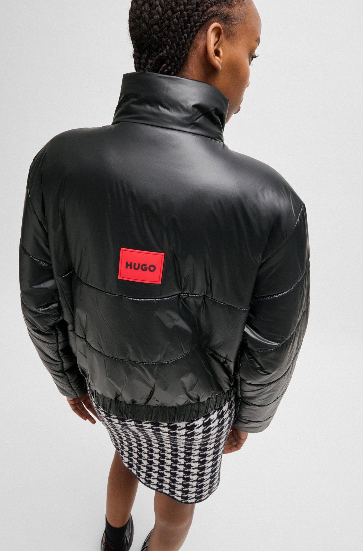 Water-repellent padded jacket with branded zip puller Product Image