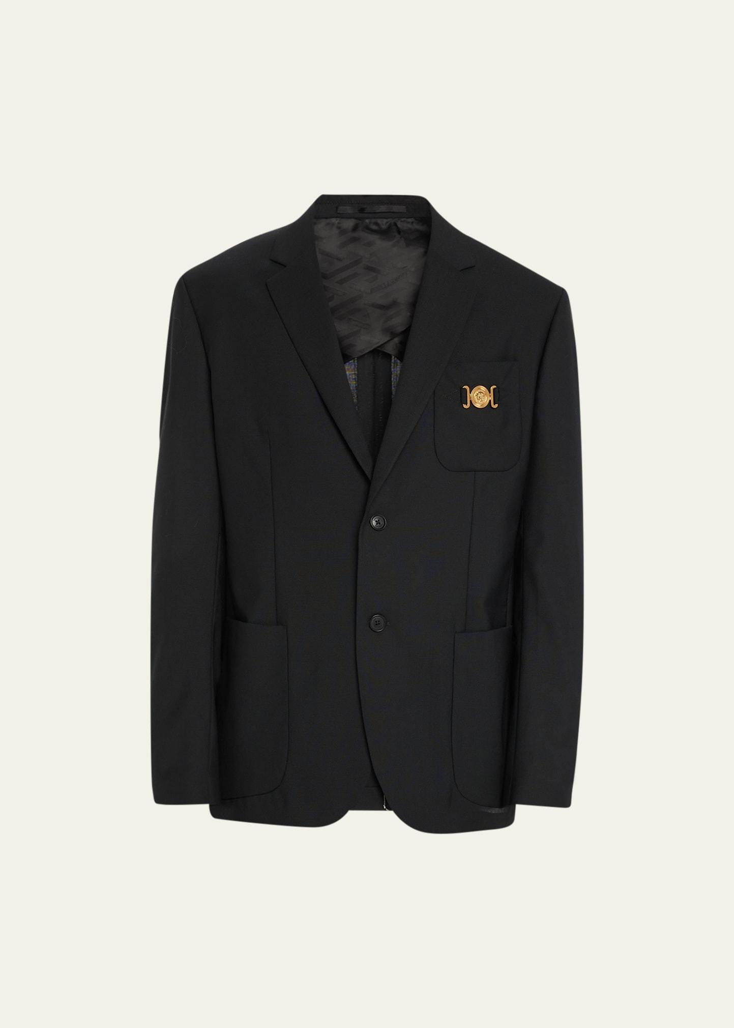 Mens Medusa Canvas Suit Jacket Product Image