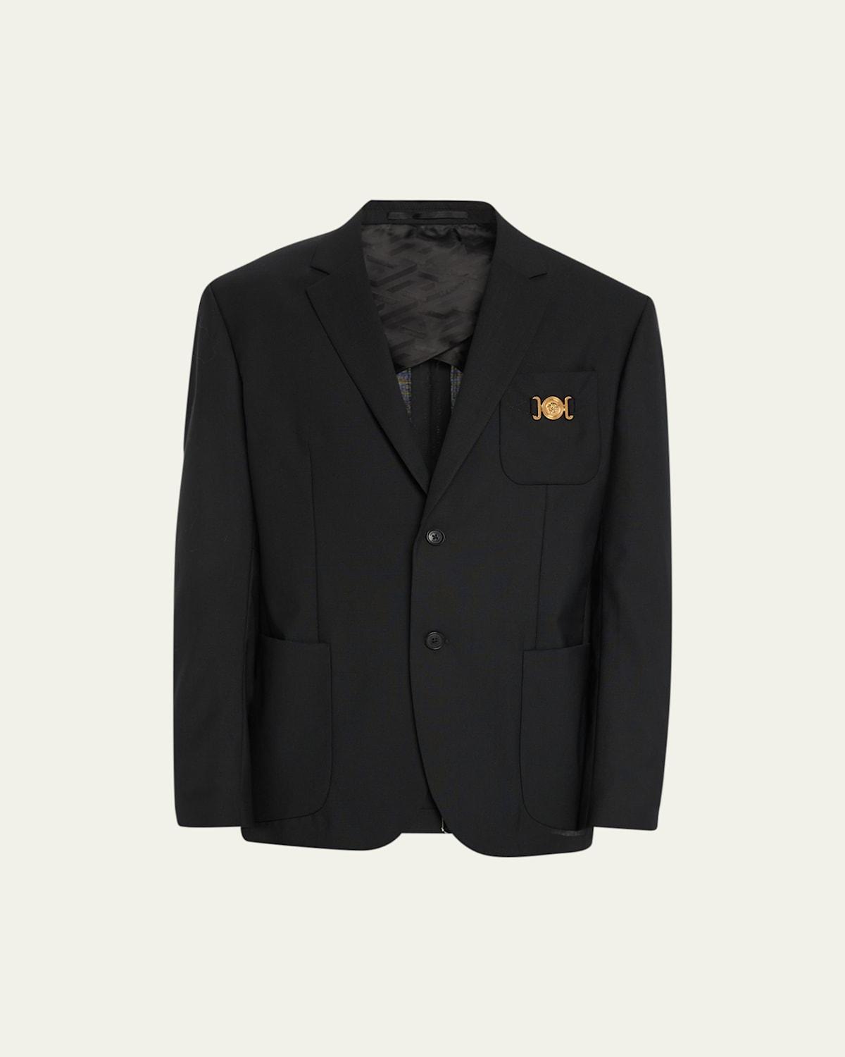 Mens Medusa Canvas Suit Jacket Product Image