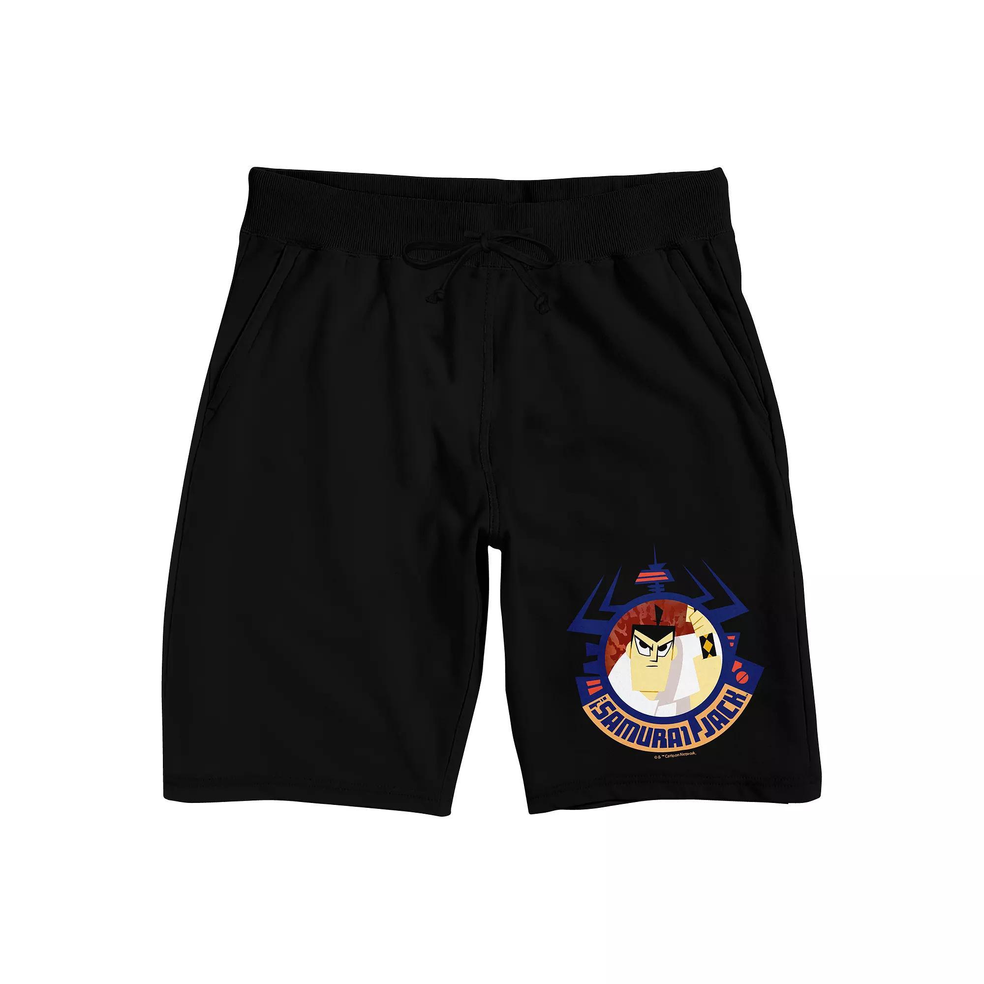 Men's Samurai Jack Character Sleep Shorts, Size: Small, Black Product Image