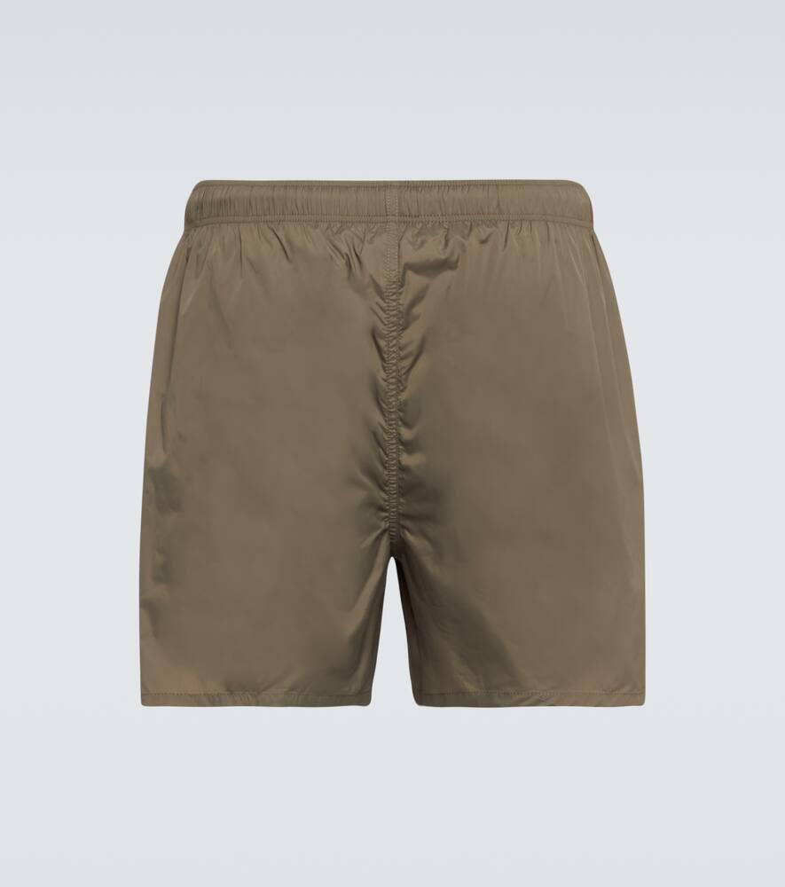 OUR LEGACY Drape Tech Swim Shorts In Green Product Image