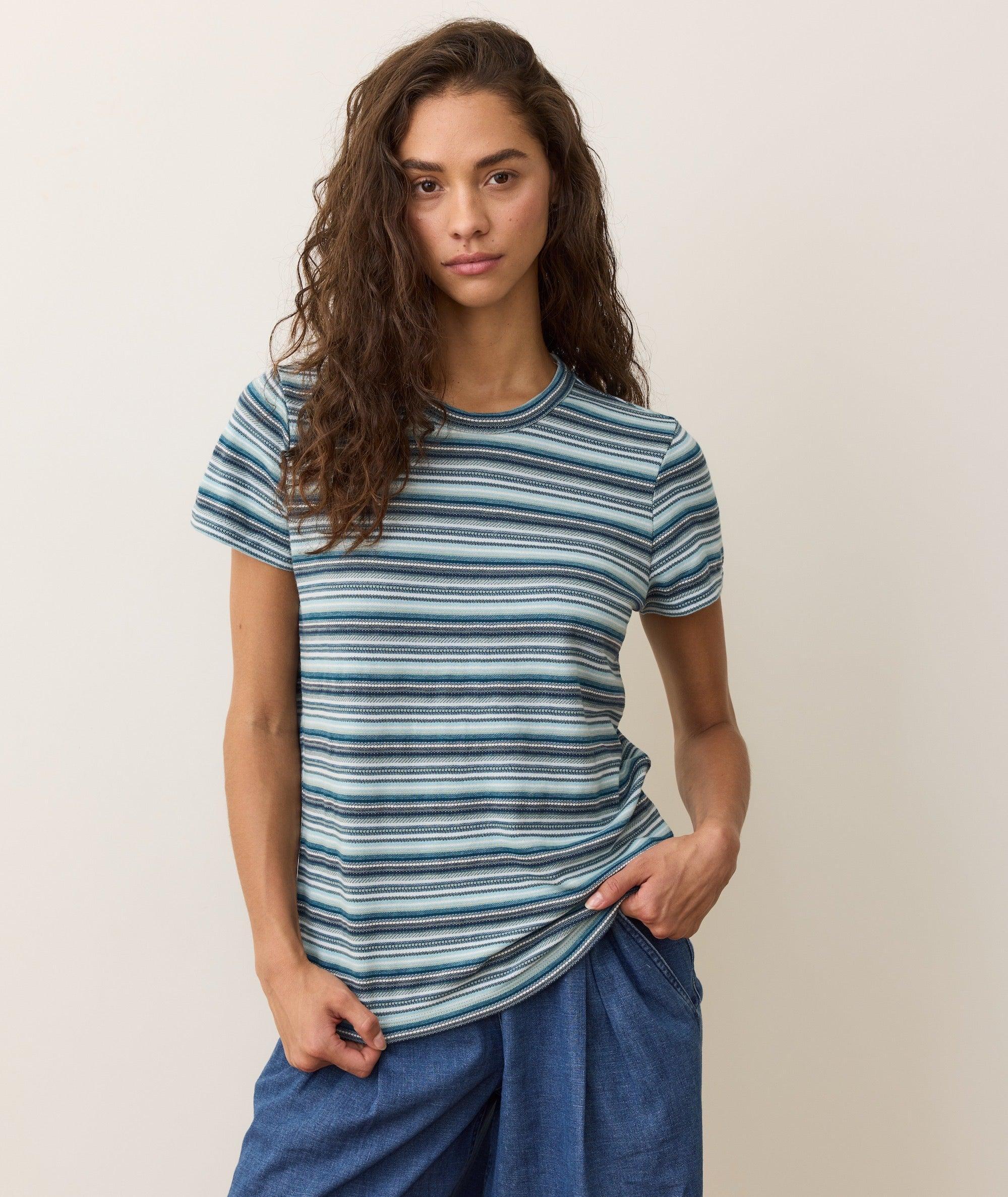 Jacquard Stripe Tee Product Image