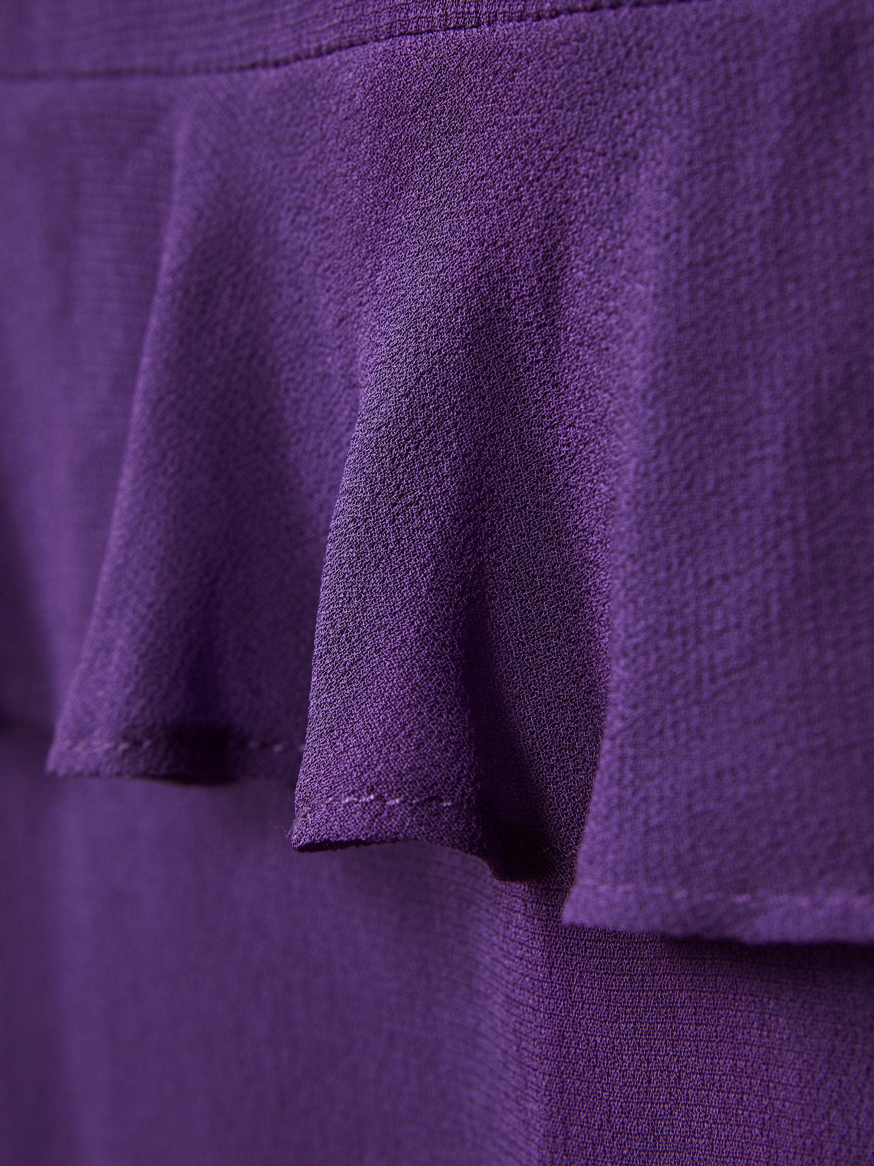 Florere Tiered Mini Dress in Dark Purple Product Image