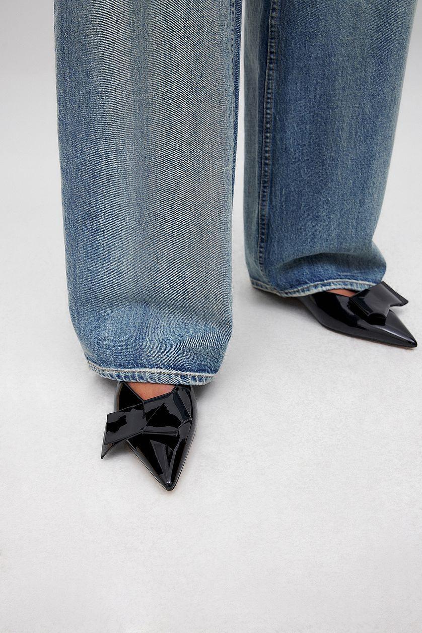 Big Bow Kitten Heel Pumps Product Image