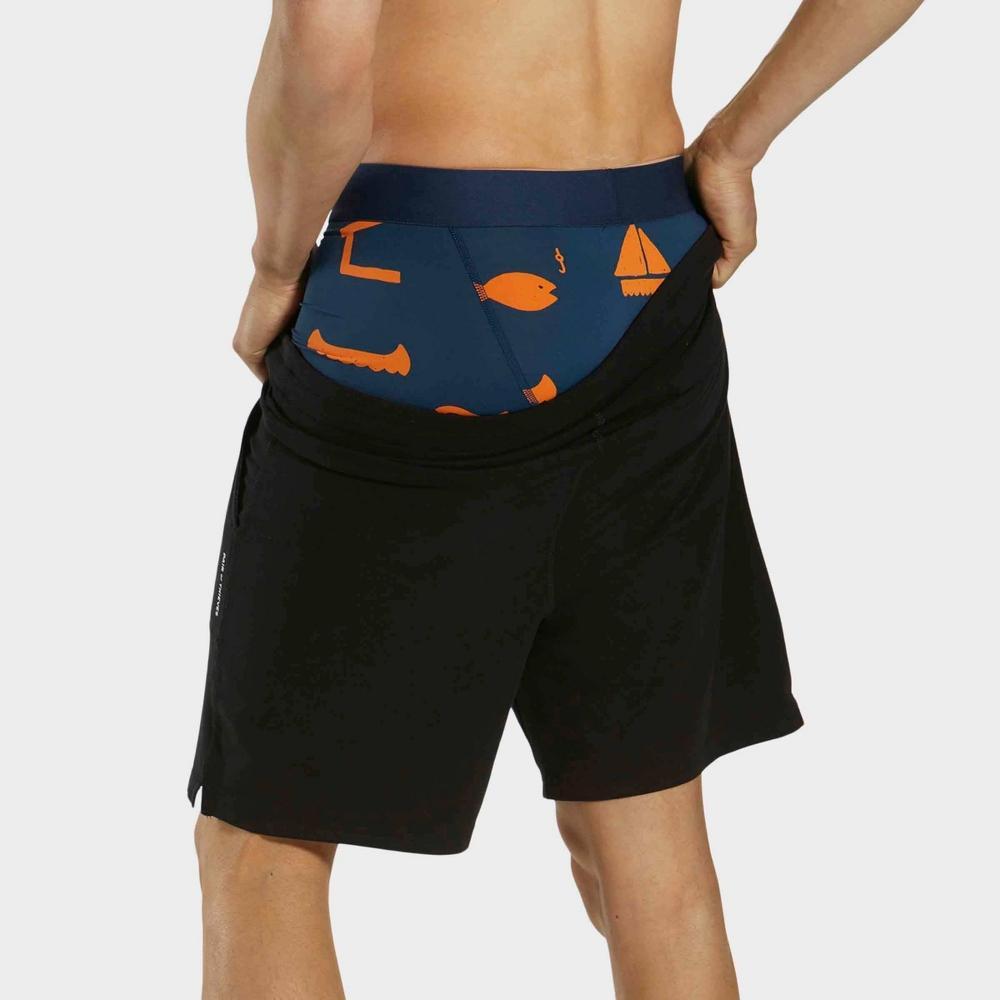 Pair of Thieves Men's Fireflies Print Hustle Boxer Briefs 2pk - Blue S: Nylon Spandex Blend, Knit Fabric Product Image