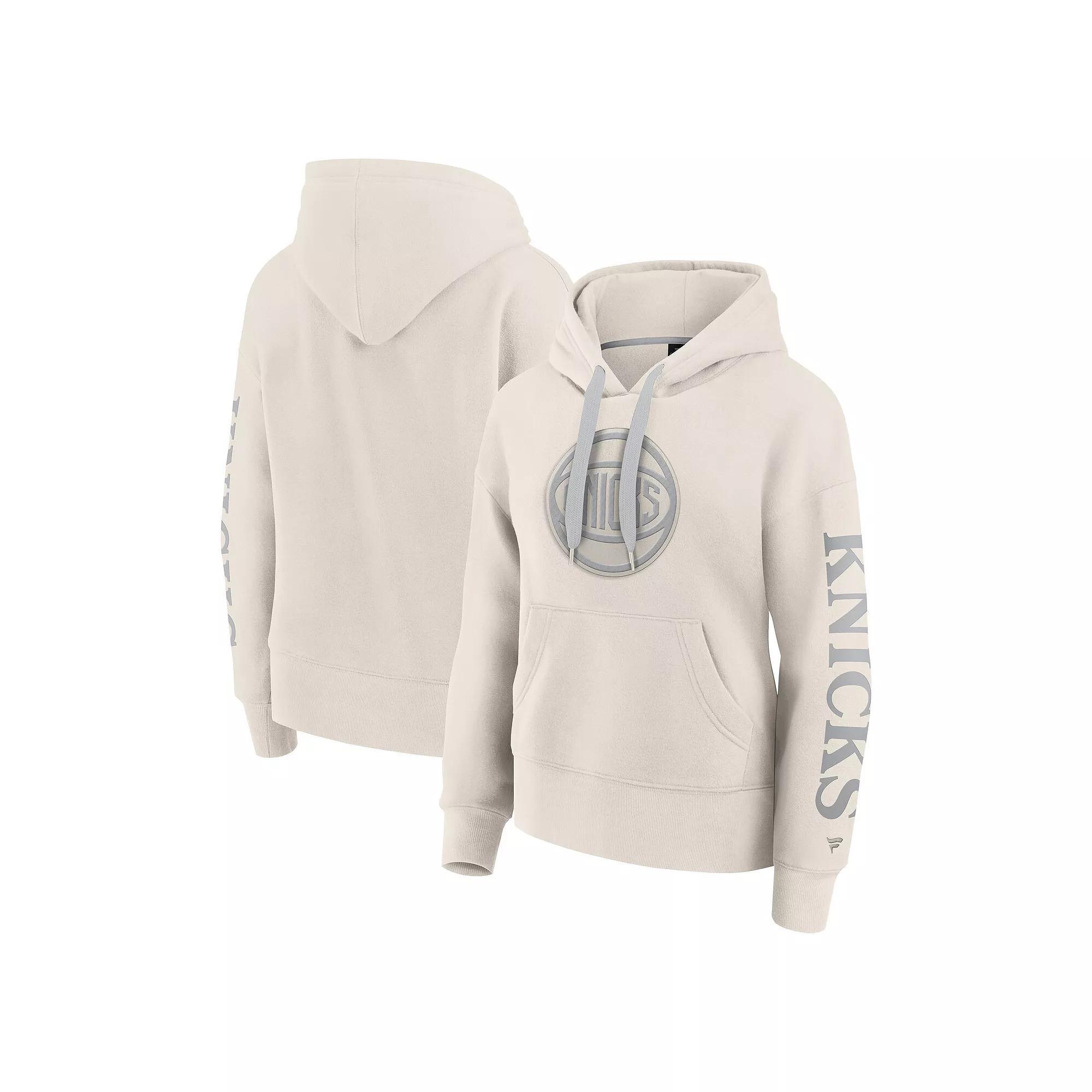 Women's Fanatics Cream New York Knicks Elements Next Pullover Hoodie, Size: Large, Beige Product Image