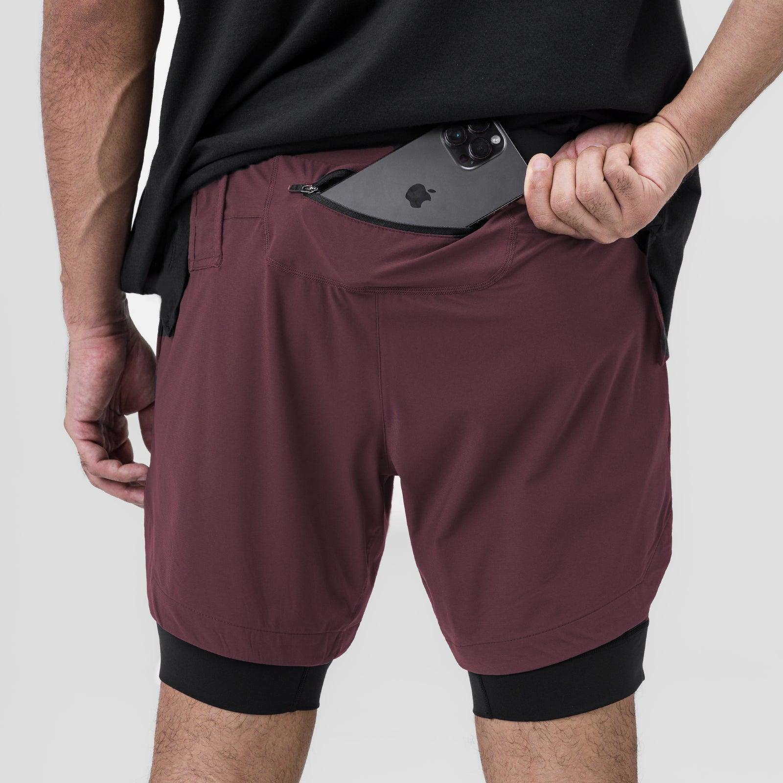0866. Tetra-Lite® 7" Liner Short - Space Grey "Wings"/Black Product Image
