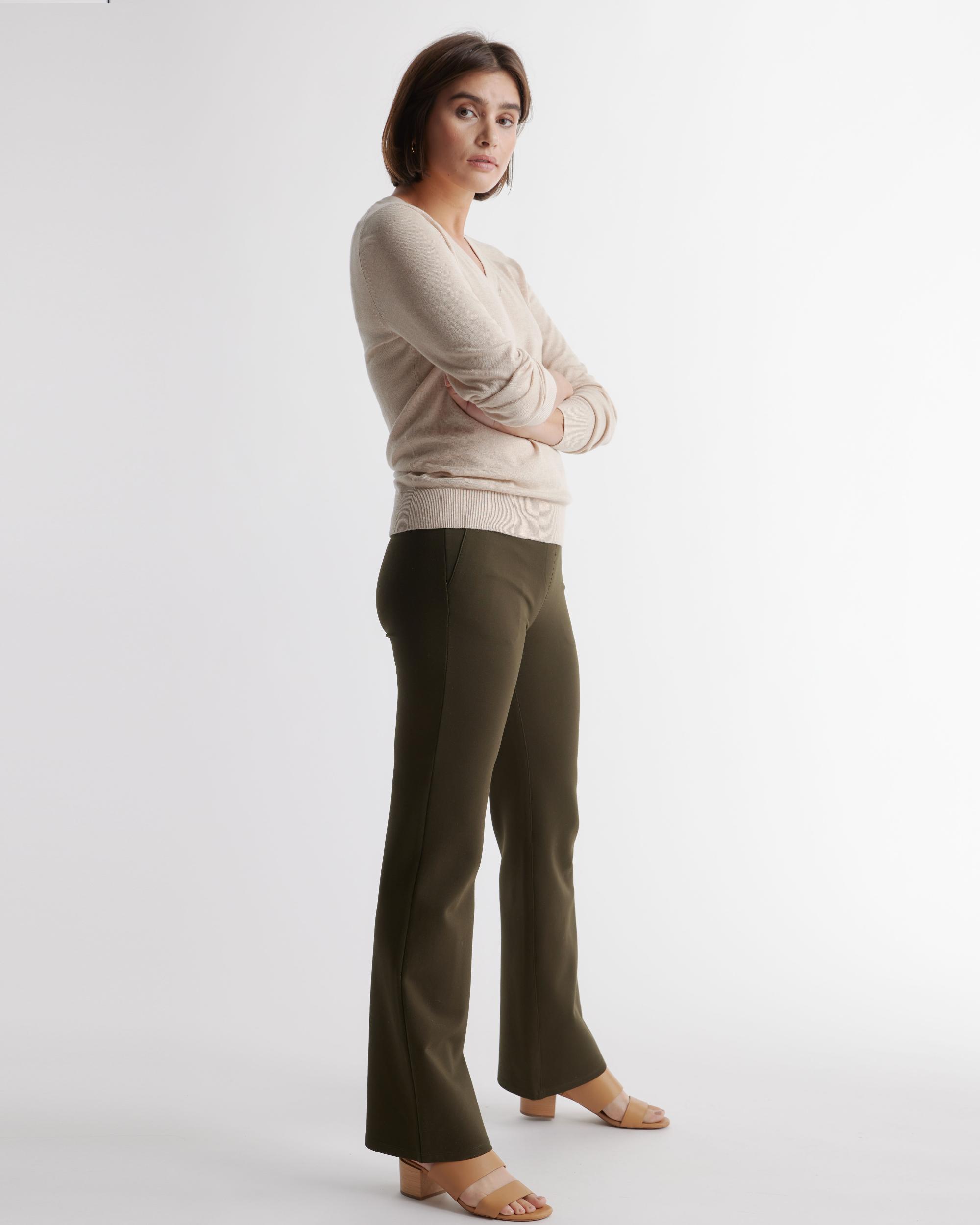 Quince | Women's Ultra-Stretch Ponte Bootcut Pants Size XS, Rayon Product Image