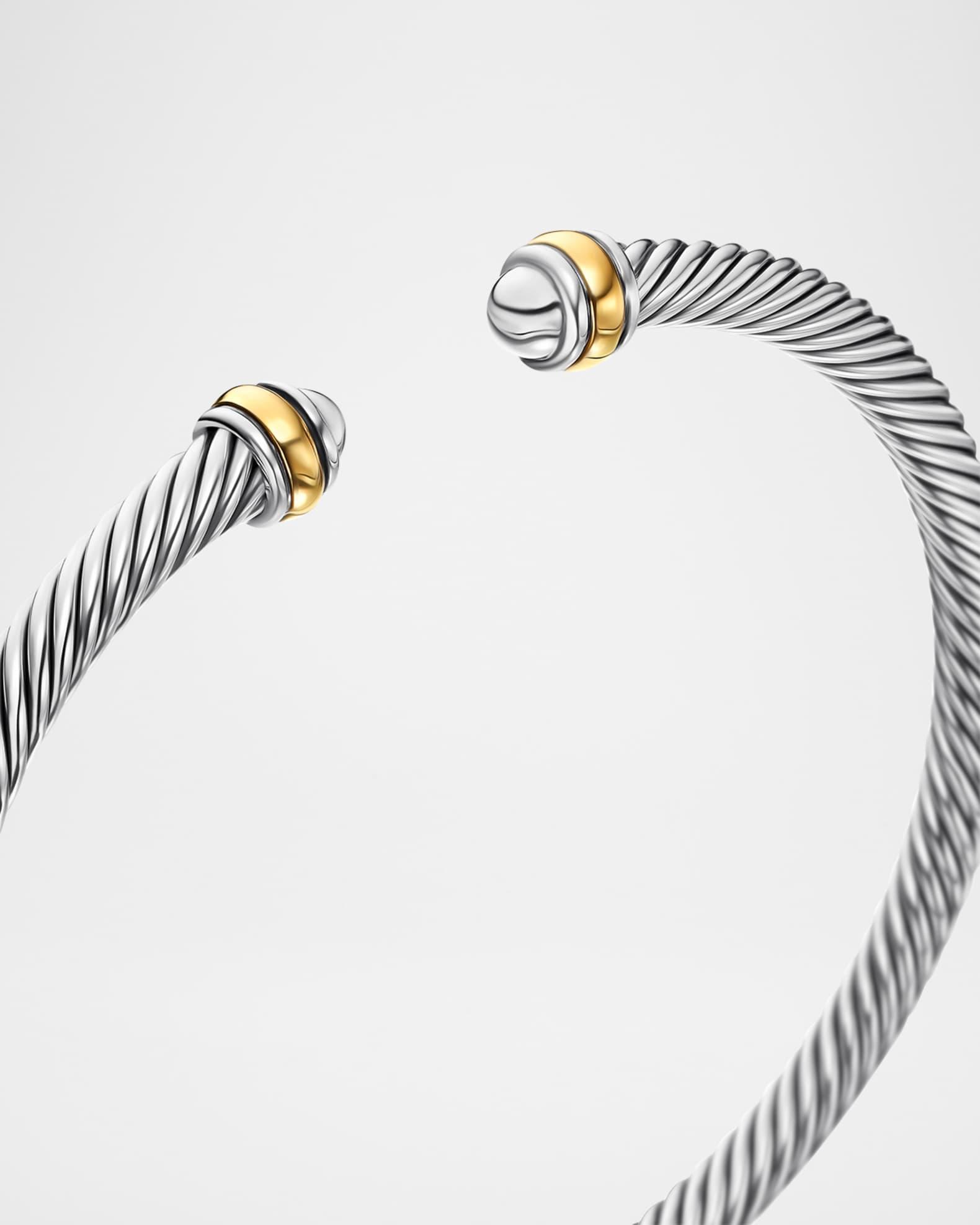 Womens Classic Cable Bracelet in Sterling Silver Product Image