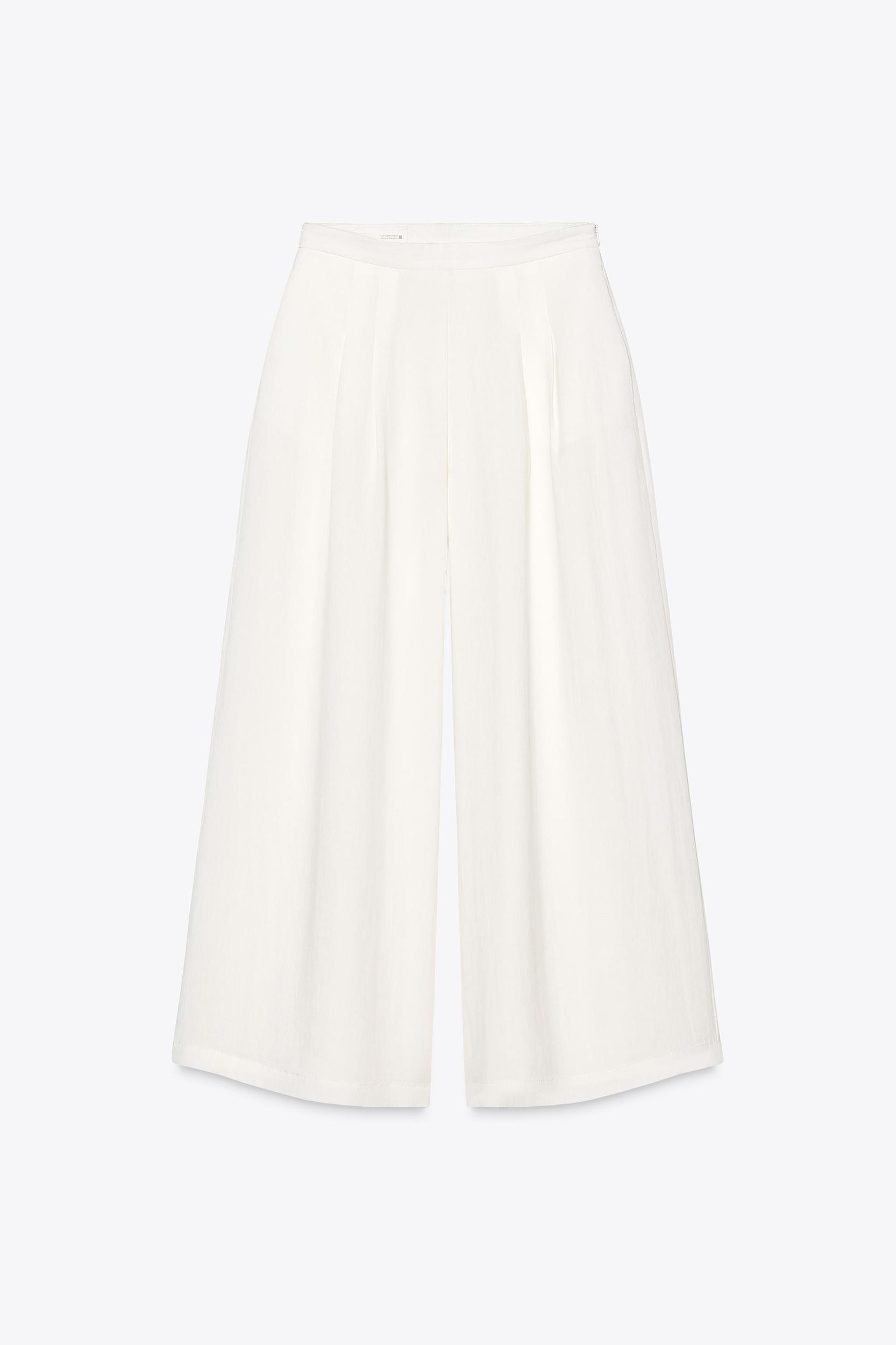 PLEATED WIDE LEG PANTS Product Image