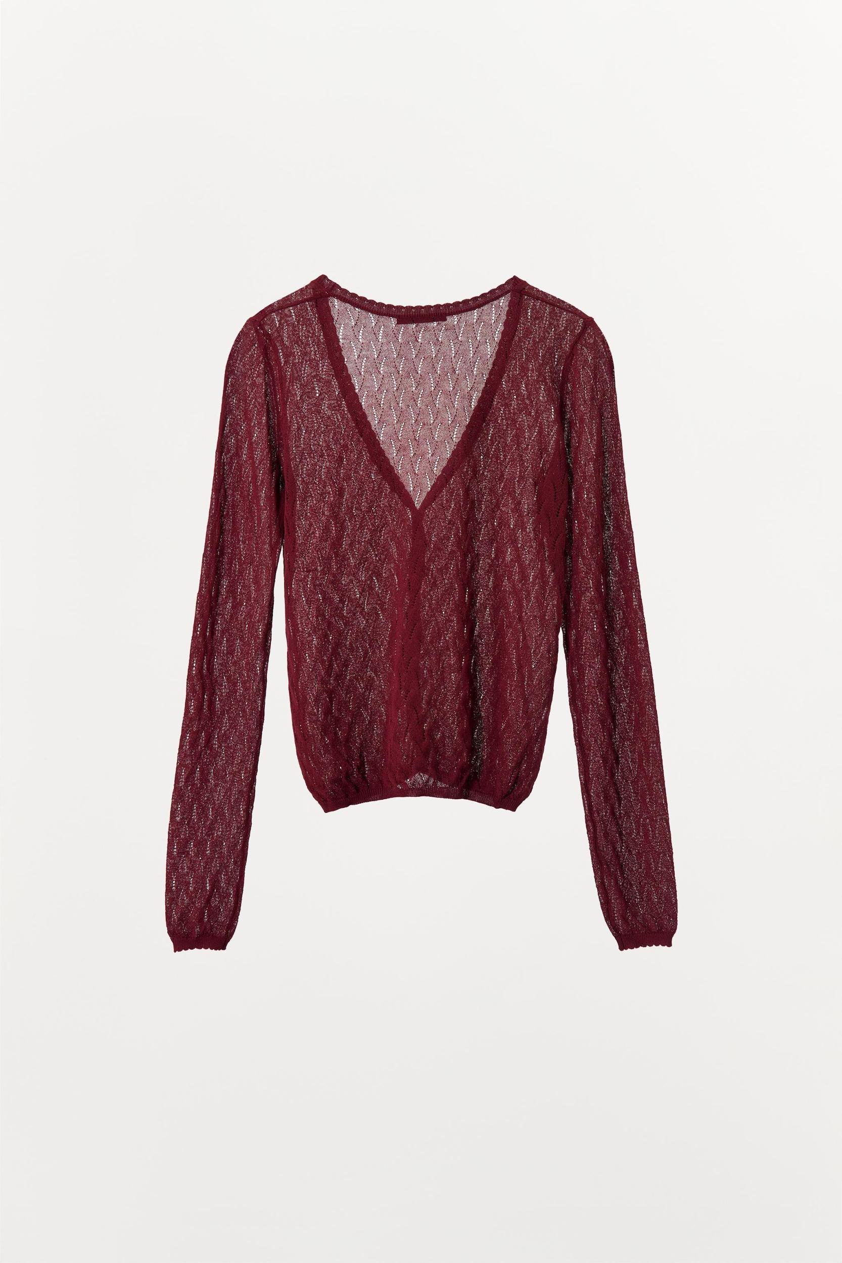POINTELLE KNIT JACKET Product Image