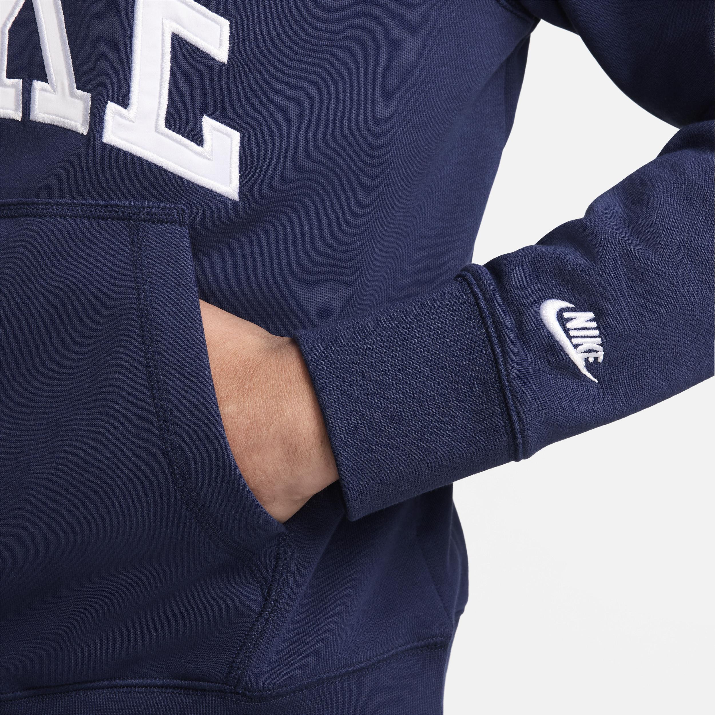 Nike Mens Club Fleece Long-Sleeve Fleece Polo Shirt Product Image