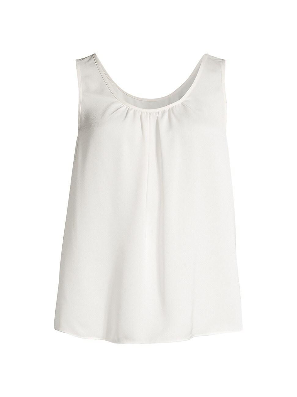 Womens Satin Chiffon Scoop Tank Product Image