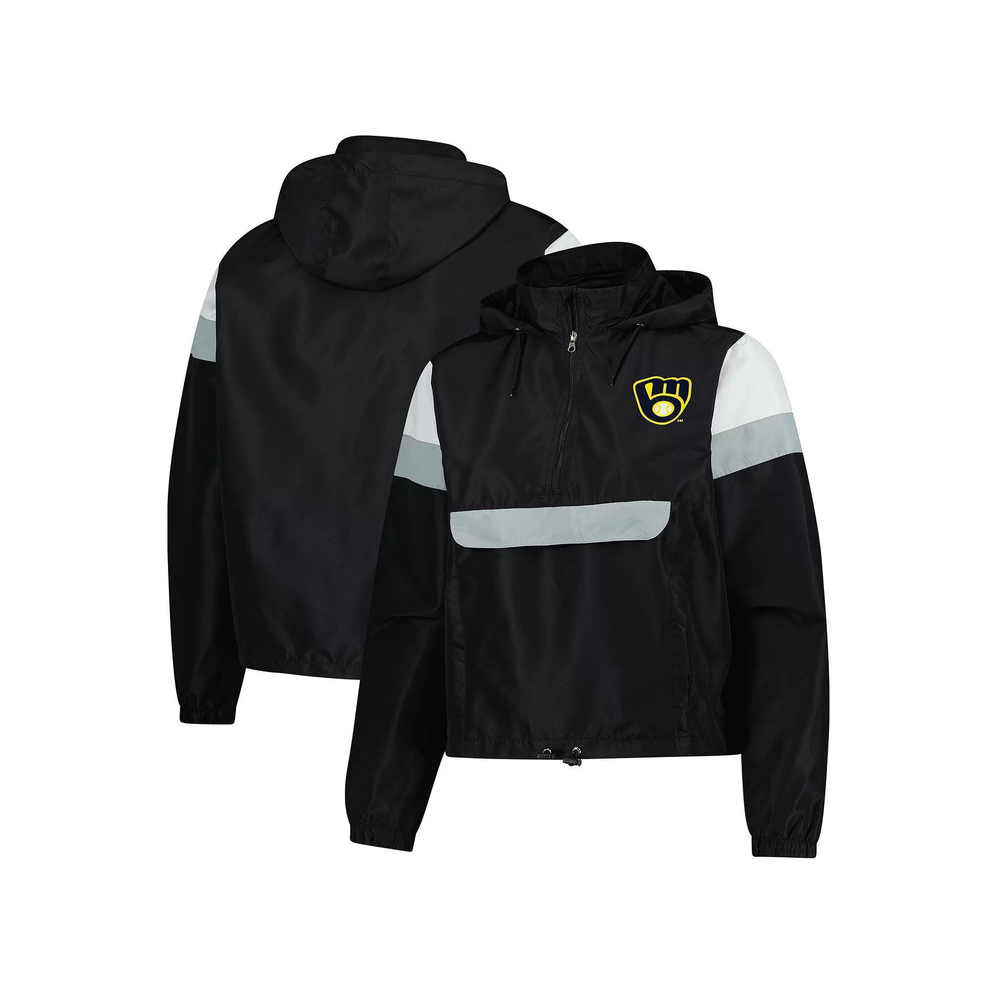 Womens Profile Chicago Cubs Quarter-Zip Anorak Hooded Jacket Product Image
