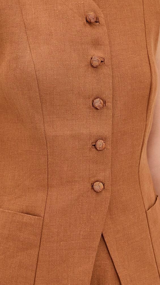 POSSE Lorenzo High Neck Vest | Shopbop Product Image