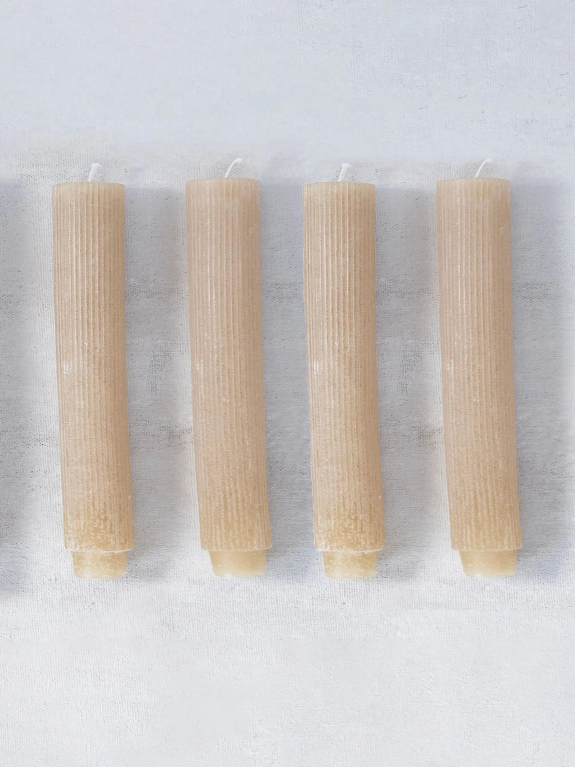 Pleated Taper Candles, Set of 12 Product Image