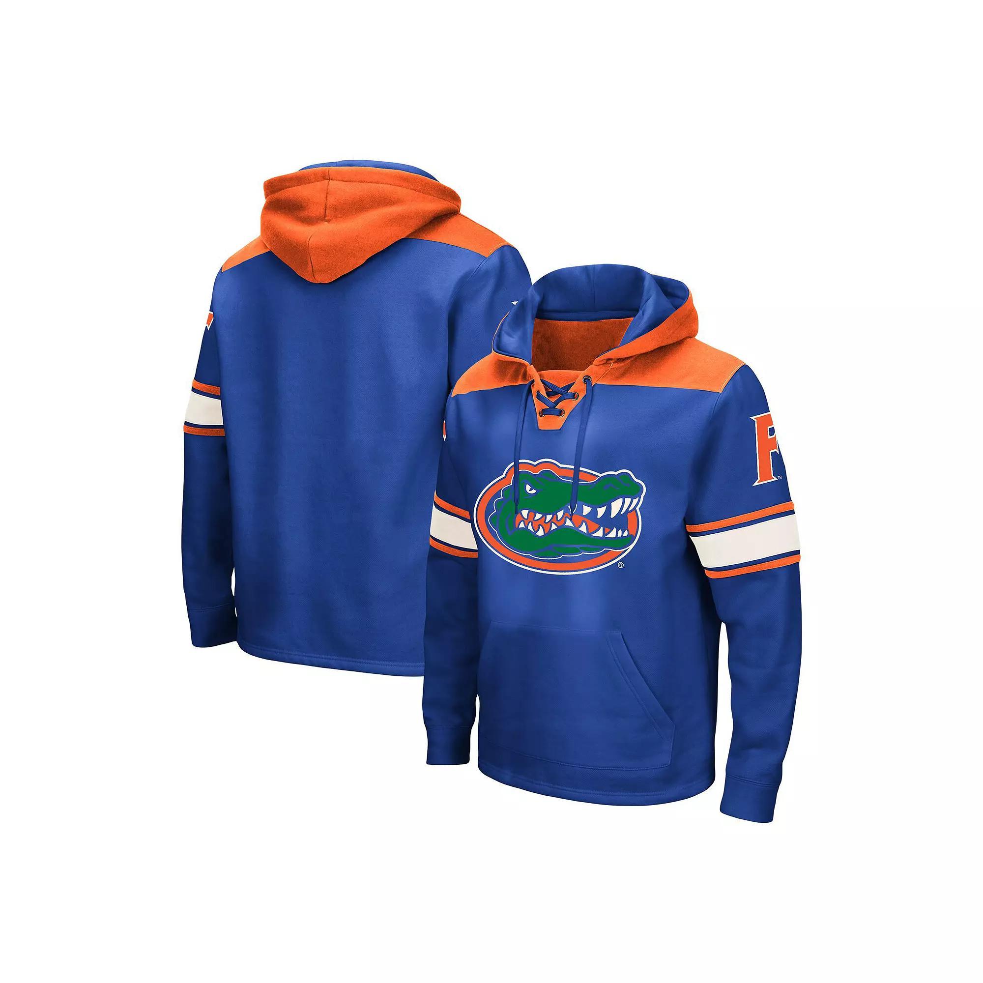 Men's Colosseum Royal Florida Gators Big & Tall Hockey Lace-Up Pullover Hoodie, Size: 3XB, Blue Product Image