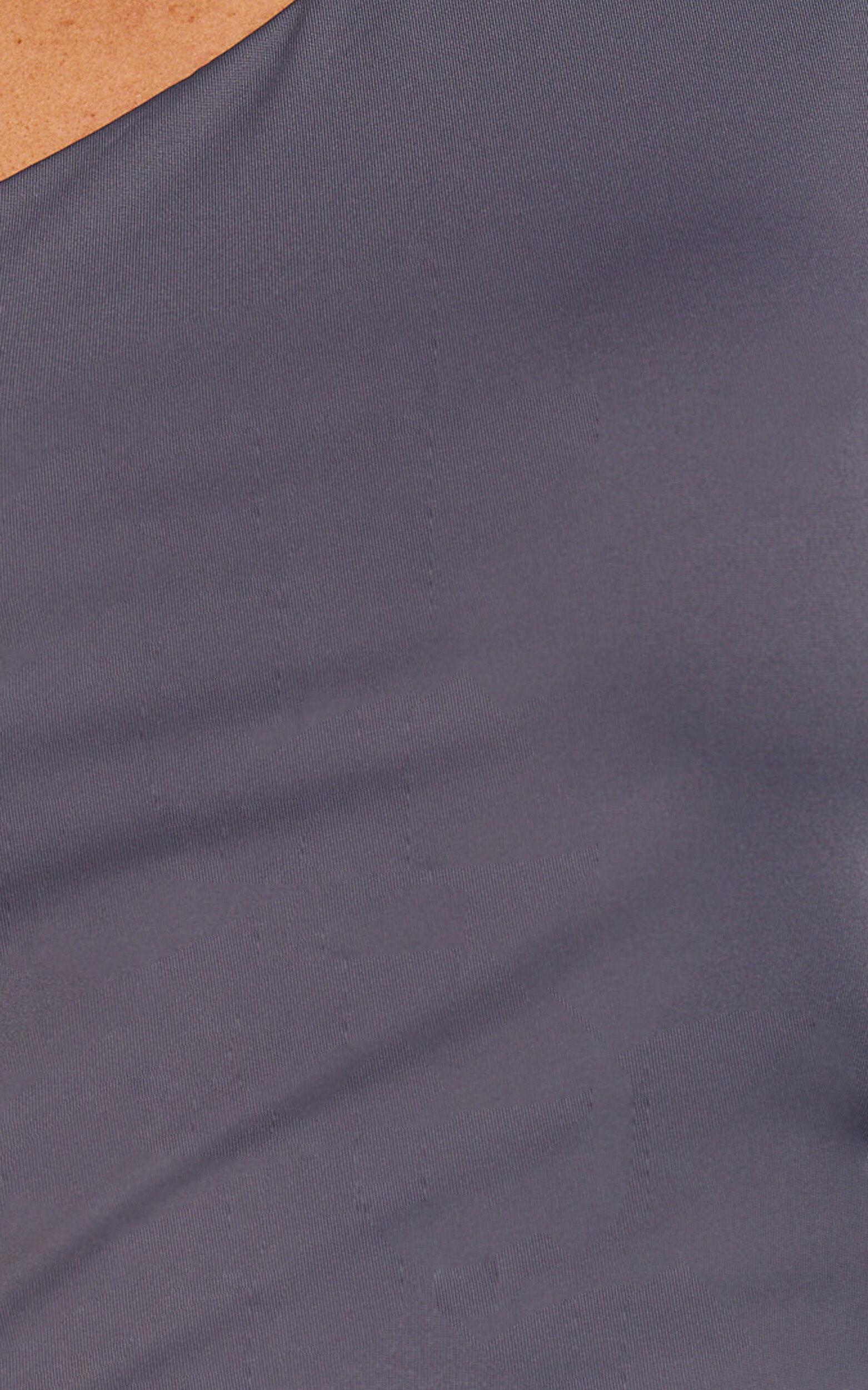 Karel Top - One Shoulder Sleeveless Top in Charcoal Product Image