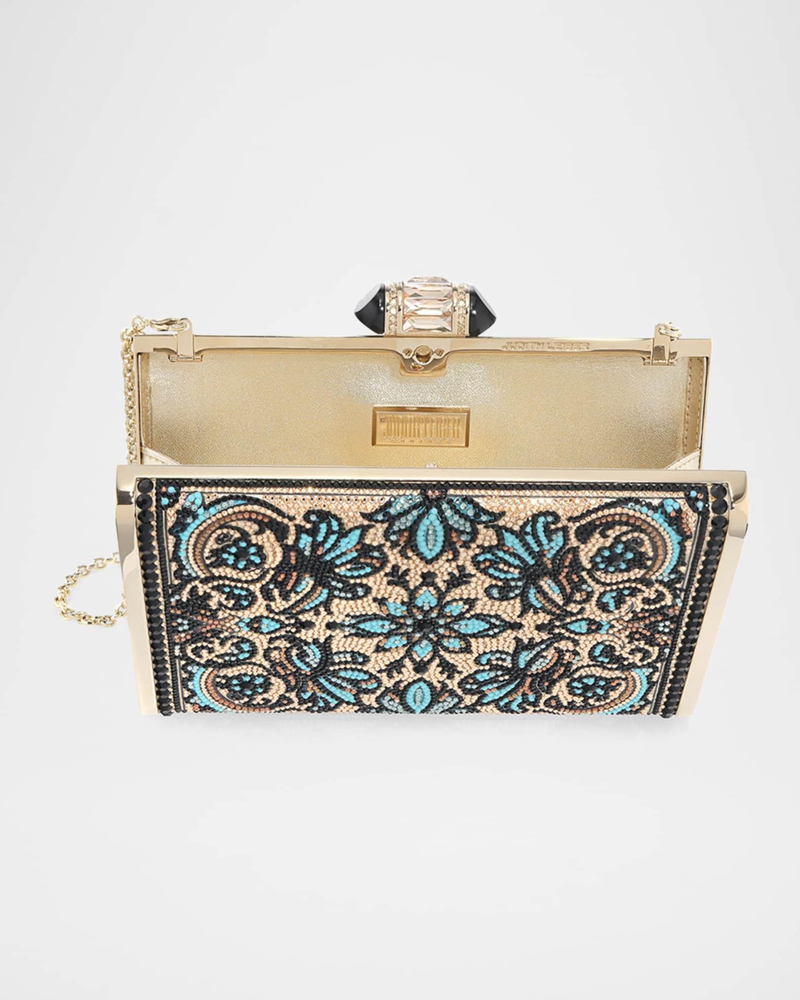 Floral Crystal Rectangle Clutch Bag Product Image