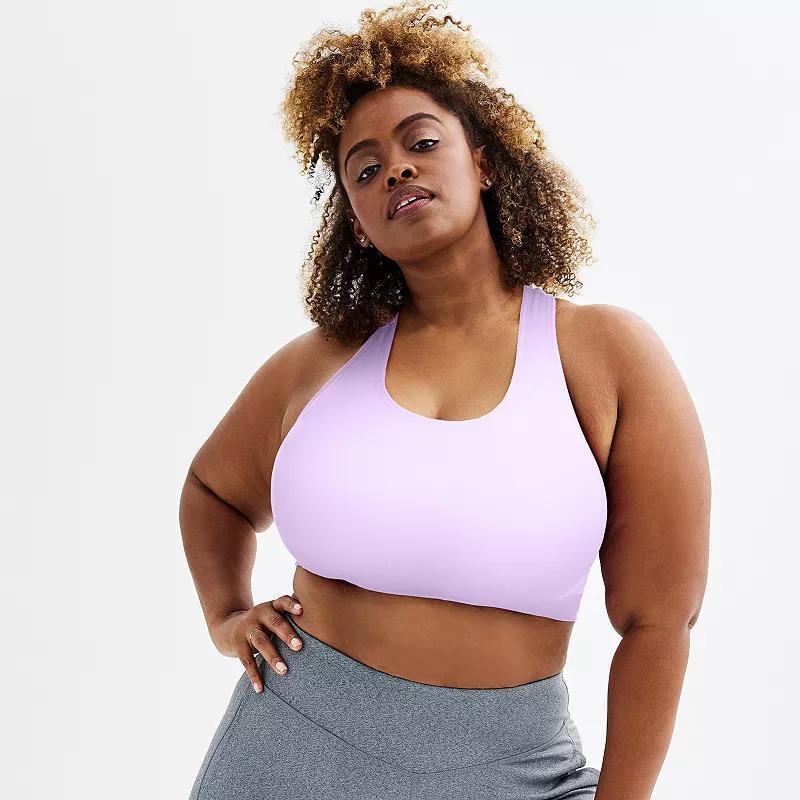 Plus Size Tek Gear® Seamless Low-Impact Sports Bra, Women's, Size: 1XL, Surely Red Product Image