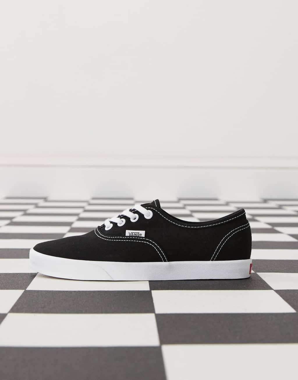 Vans Authentic Lowpro sneakers in black and white Product Image