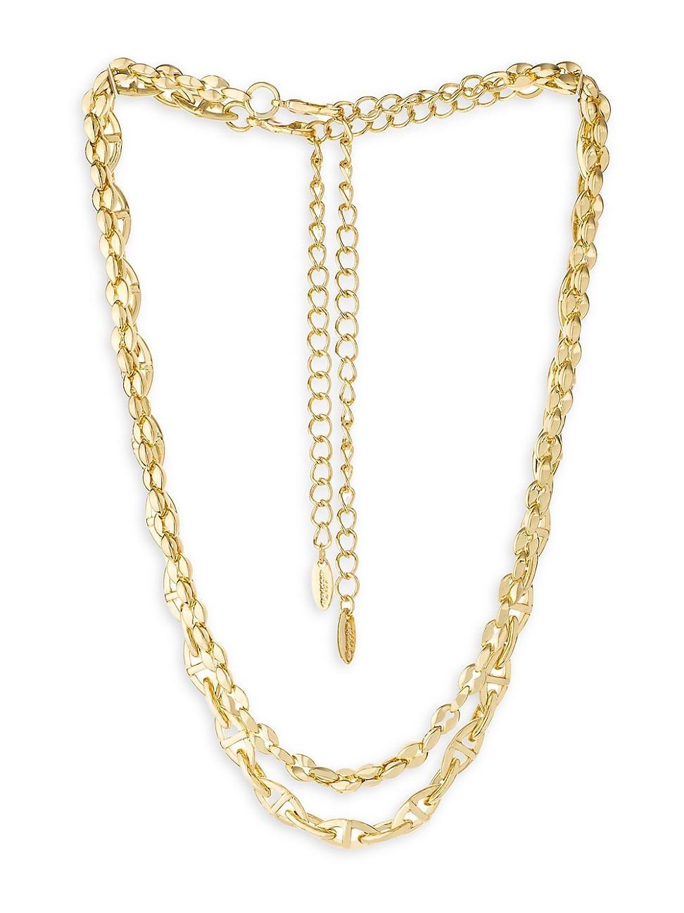 Ettika Golden Rays Linked Chain 18K Gold Plated Necklace Set Product Image