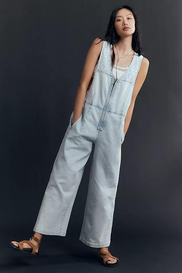Pilcro Front-Zip Wide-Leg Jumpsuit Product Image