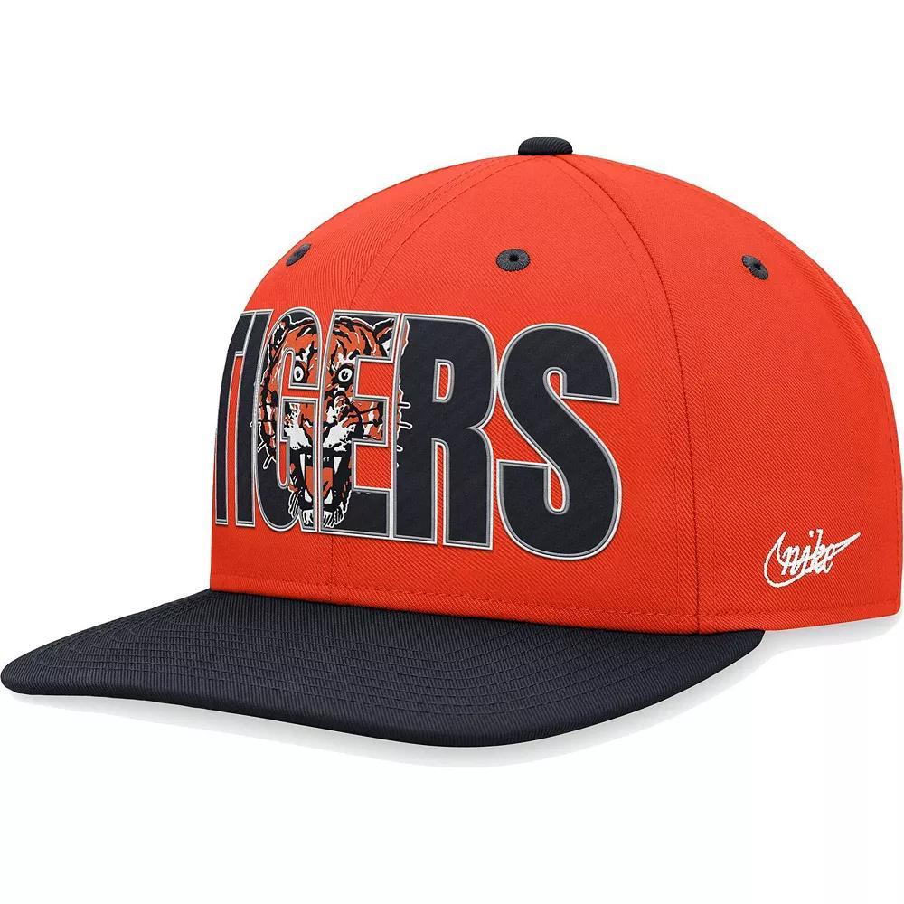 Men's Nike Orange Detroit Tigers Cooperstown Collection Pro Snapback Hat Product Image