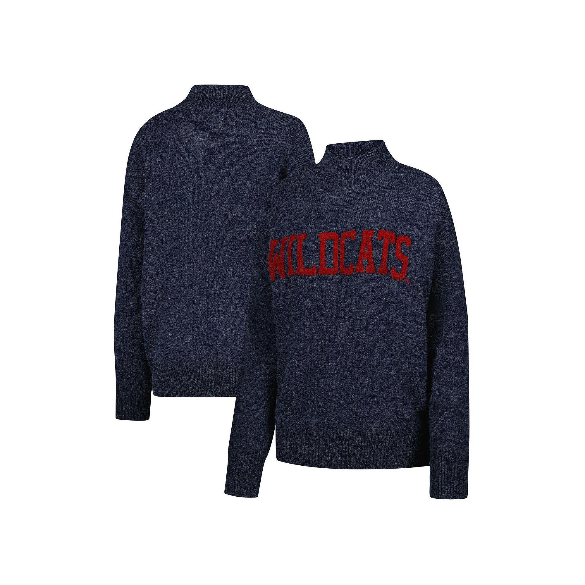 Women's Gameday Social  Navy Arizona Wildcats Oversized Varsity Sweater, Size: Large, Blue Product Image