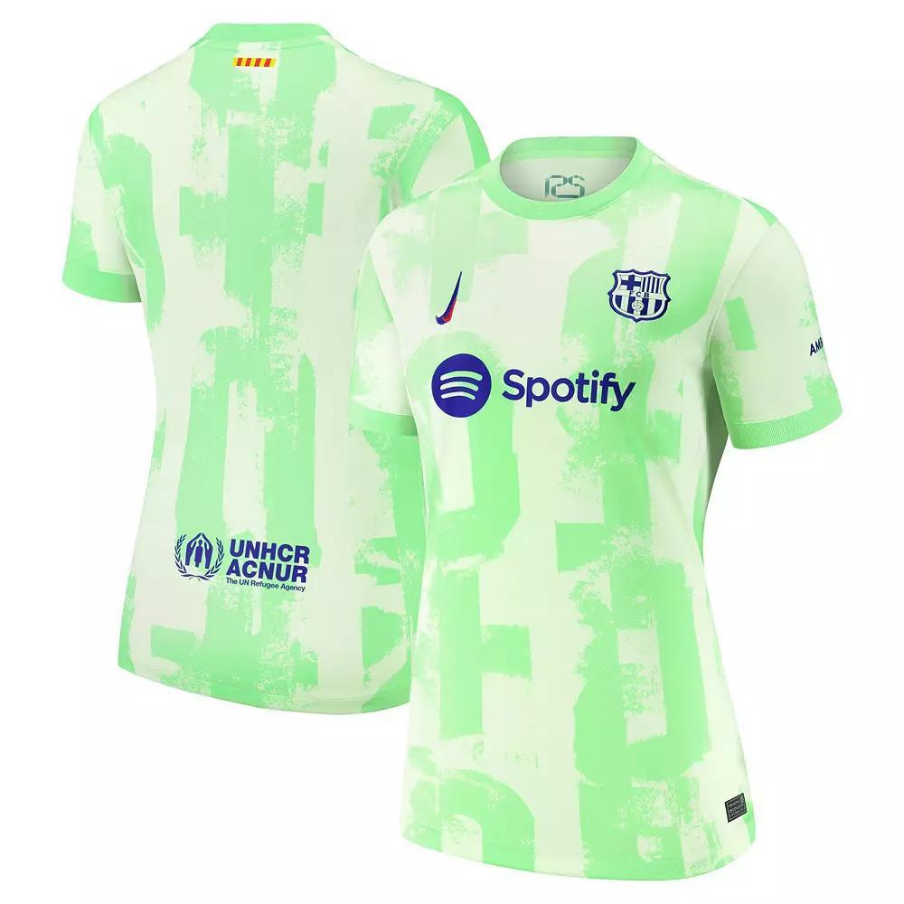 Women's Nike  Yellow Barcelona 2024/25 Third Replica Jersey, Size: XL, Bar Yellow Product Image
