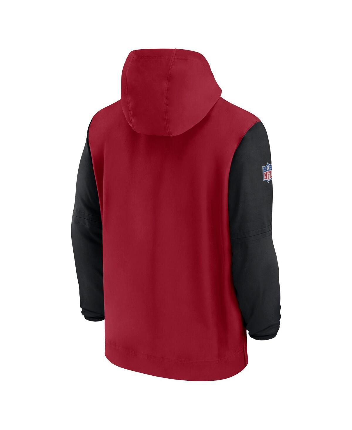 Men's Nike Red Georgia Bulldogs 2024 Sideline Pregame Player Half-Zip Hoodie, Size: Medium Product Image