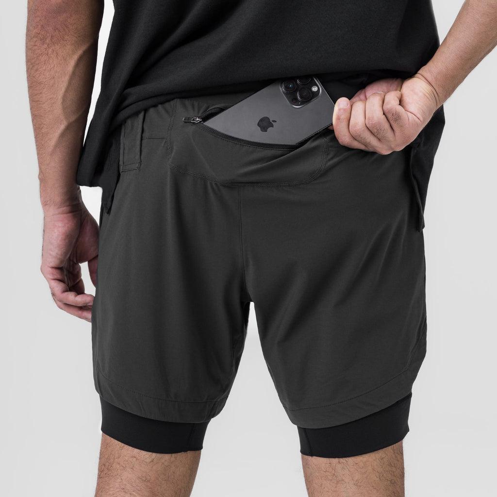 0866. Tetra-Lite® 7" Liner Short - Navy "Wings"/Black Male Product Image