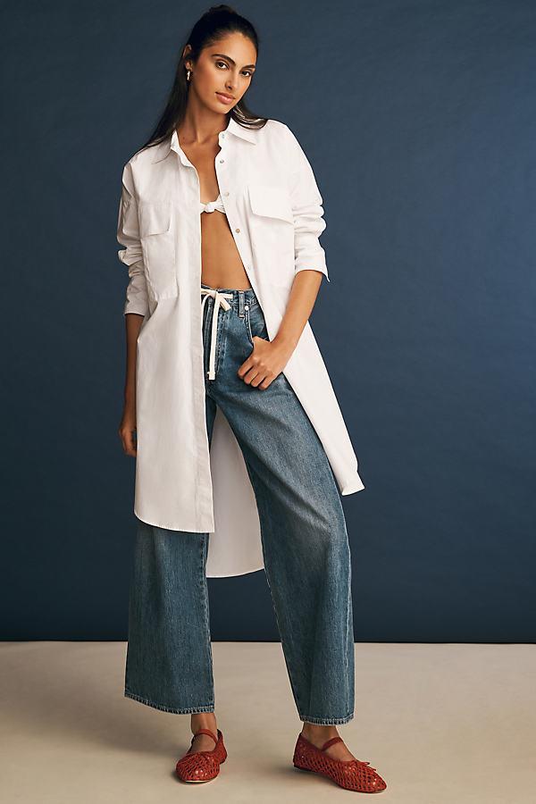 Citizens of Humanity Brynn Drawstring High Rise Wide Leg Jeans in Atlantis Product Image