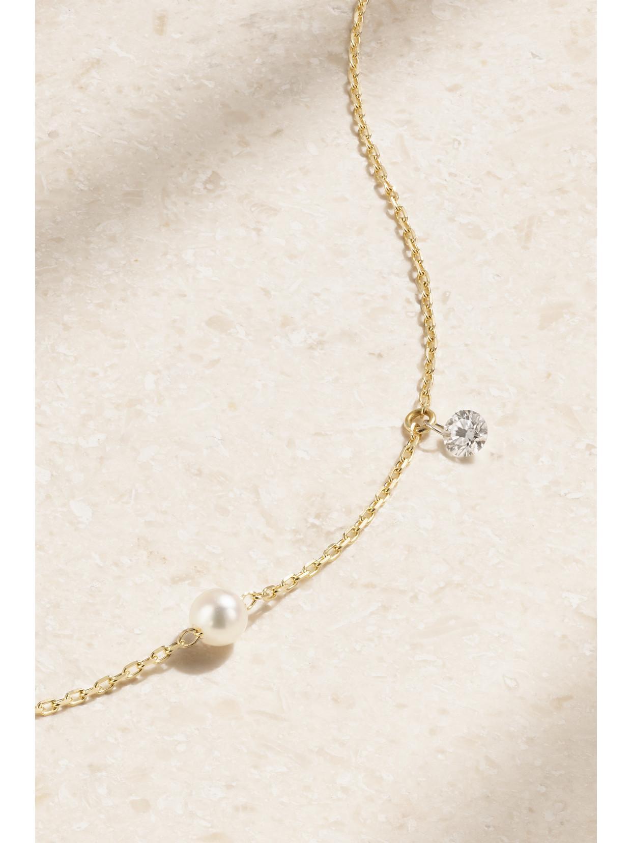 MIZUKI 14-karat Gold, Pearl And Diamond Bracelet Product Image