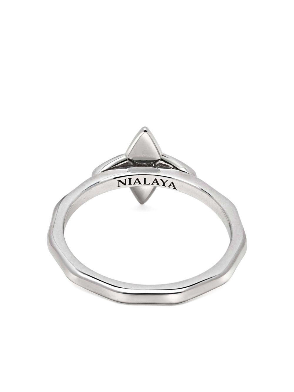 sterling silver star-shaped ring Product Image