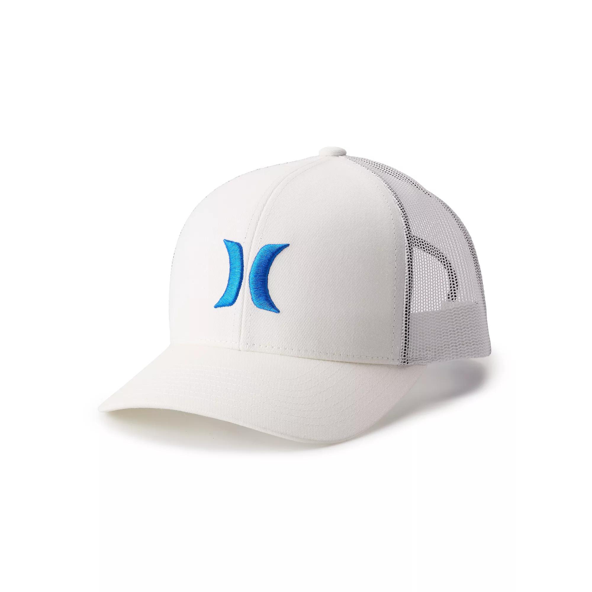 Men's Hurley Iconic Logo Trucker Hat, White Product Image