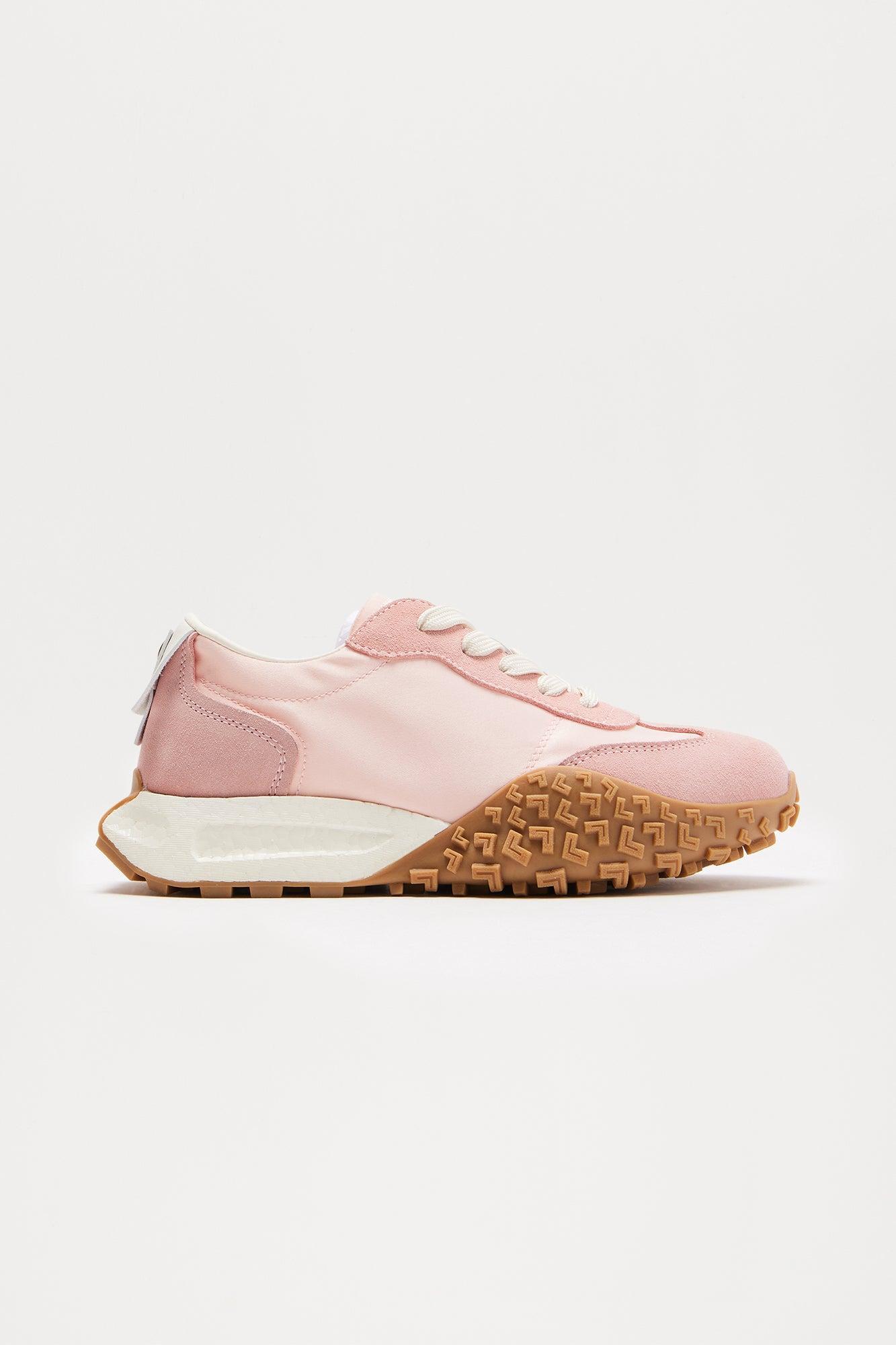 Stride Lace Up Sneakers - Pink Product Image