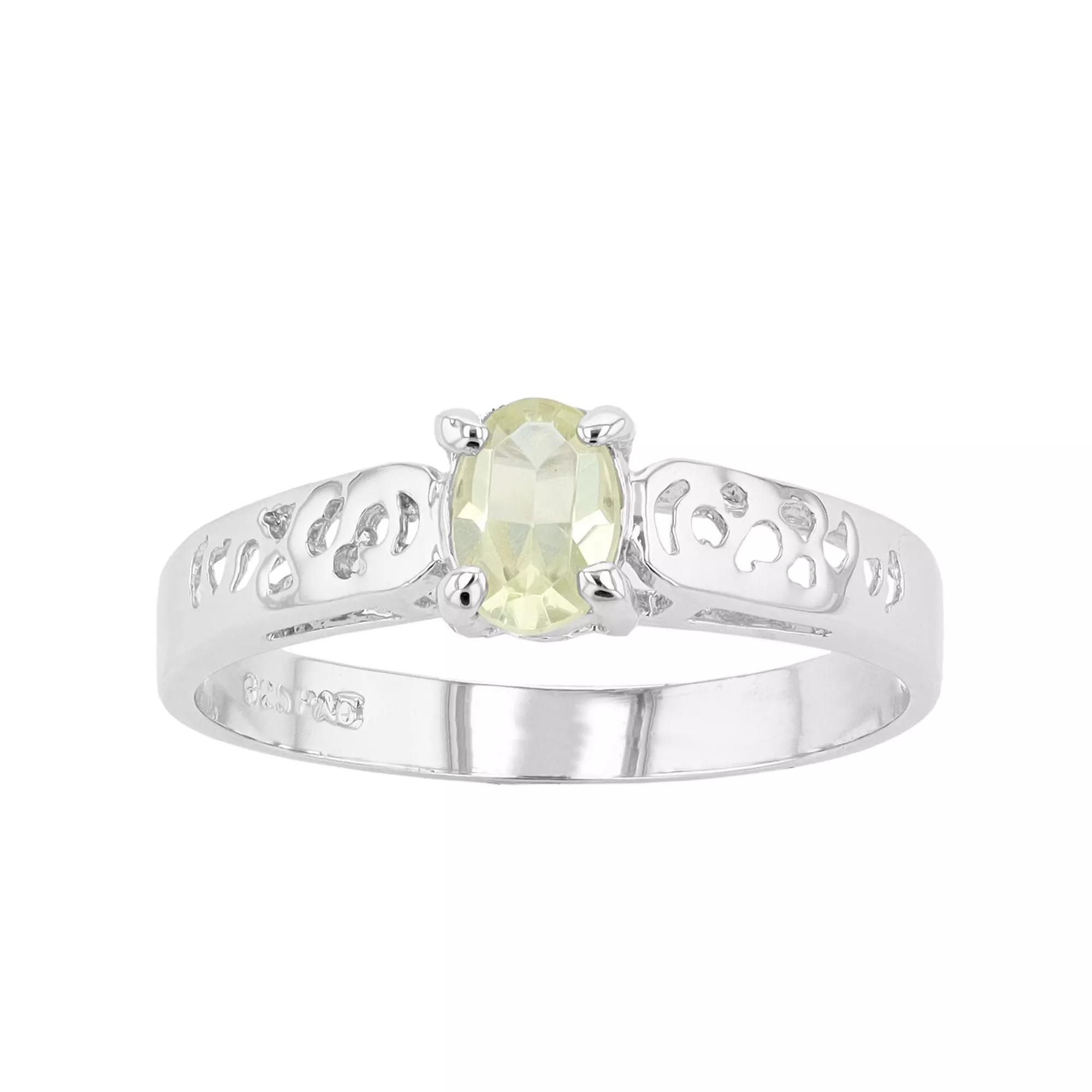 Traditions Jewelry Company Sterling Silver Crystal Birthstone Filigree Ring, Womens November Product Image