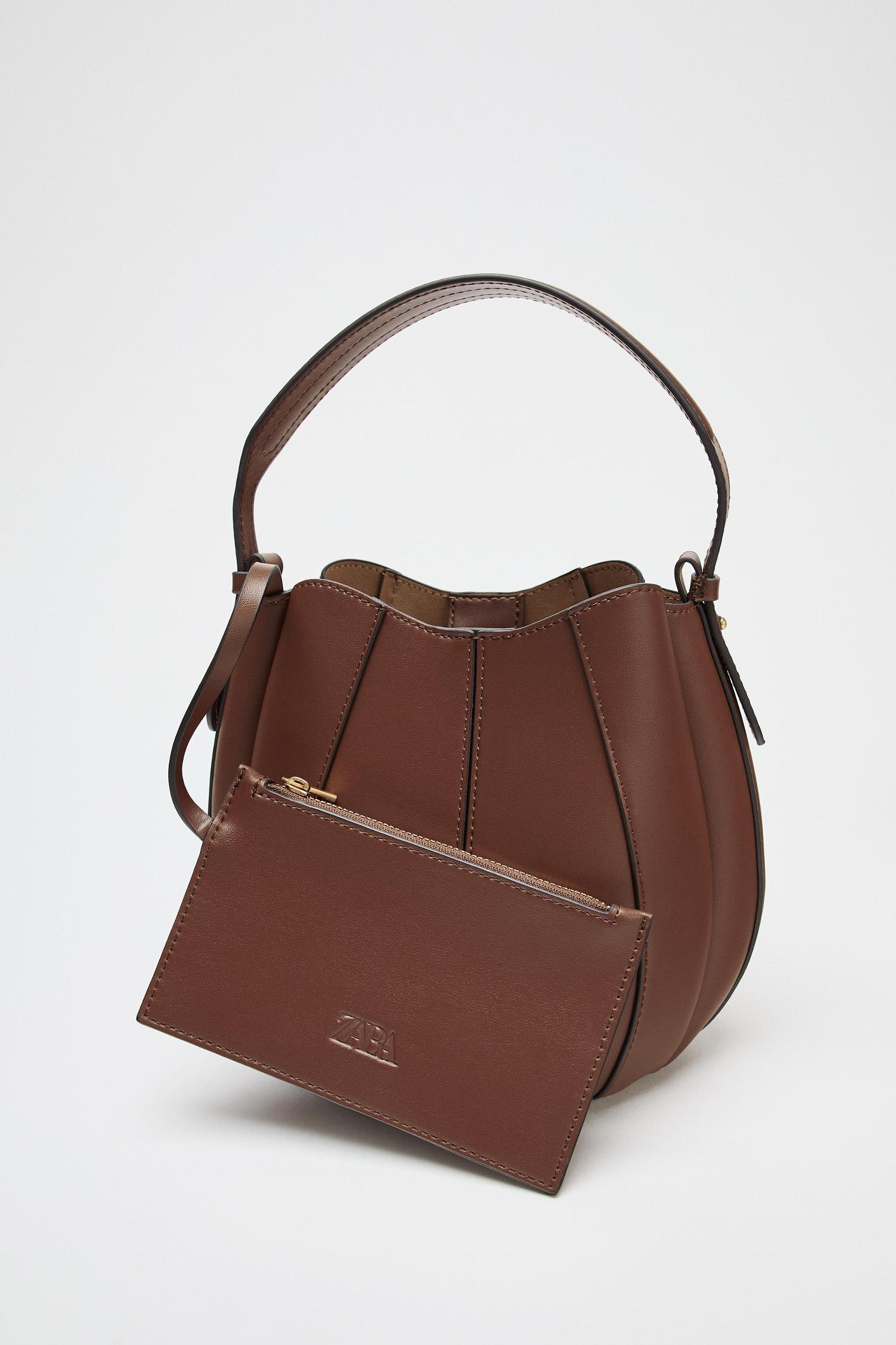 TOPSTITCHED BUCKET BAG Product Image