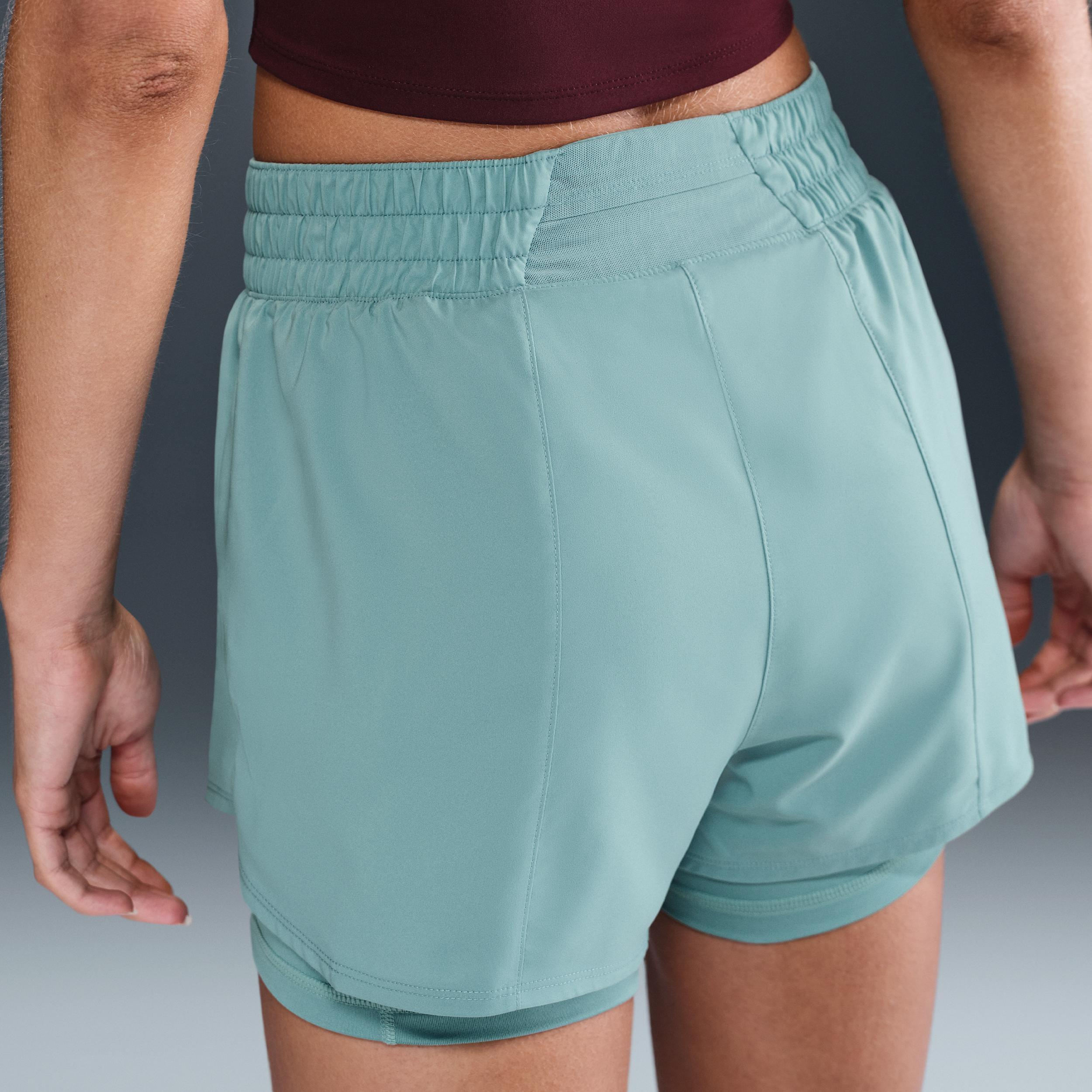 Nike Women's One Dri-FIT High-Waisted 3" 2-in-1 Shorts Product Image