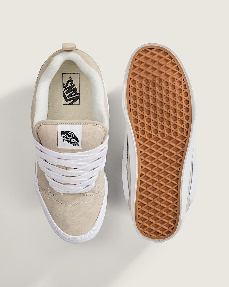 Knu Skool Suede Shoe in Neutral Beige| Vans US Product Image