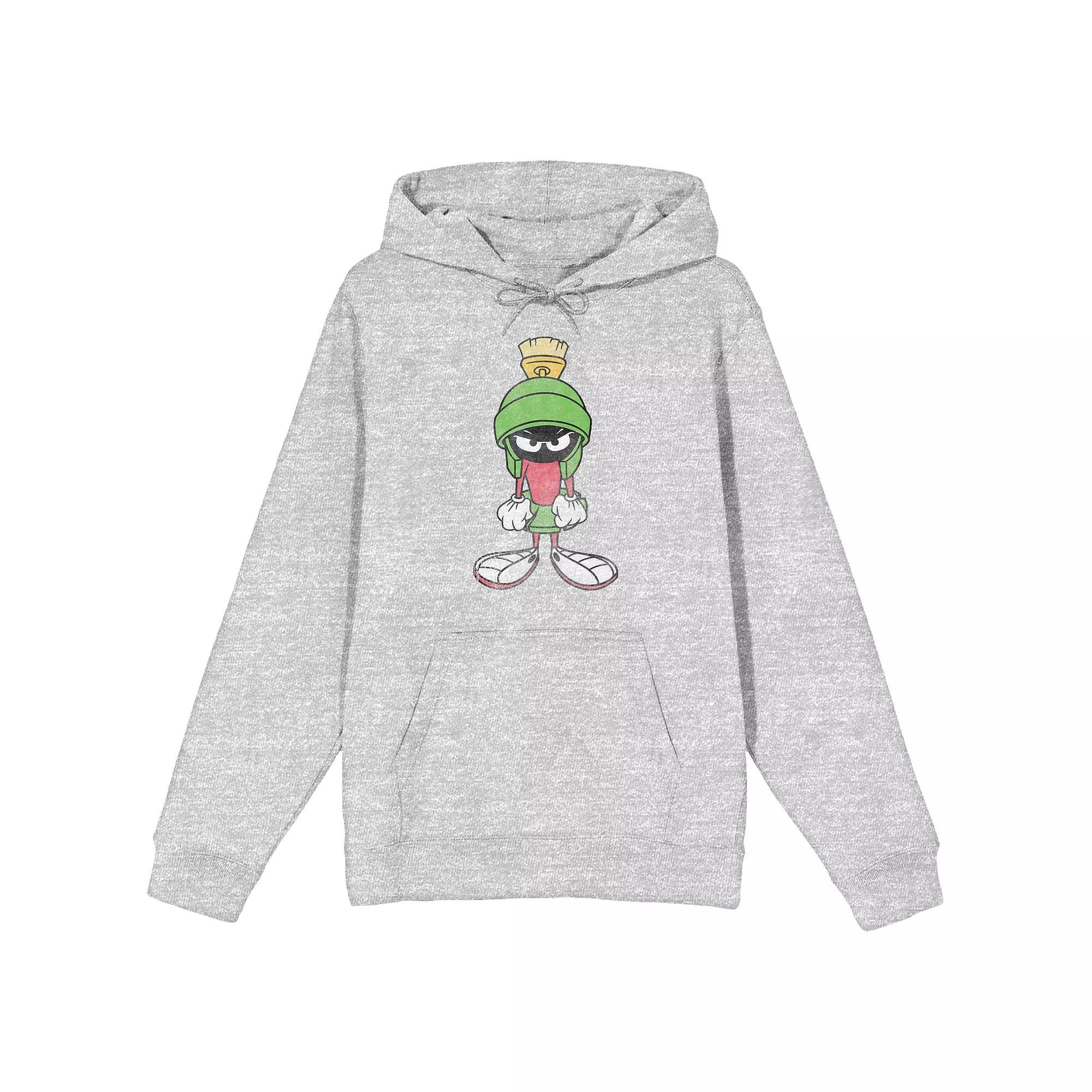 Men's Looney Tunes Marvin The Martian Hoodie, Size: Large, Grey Product Image