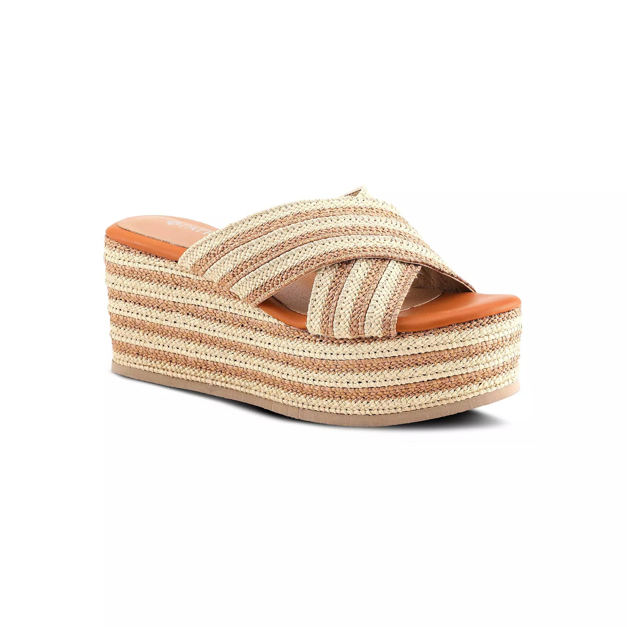 Patriziza Rafi Women's Platform Sandals, Size: 40, Camel Team Product Image