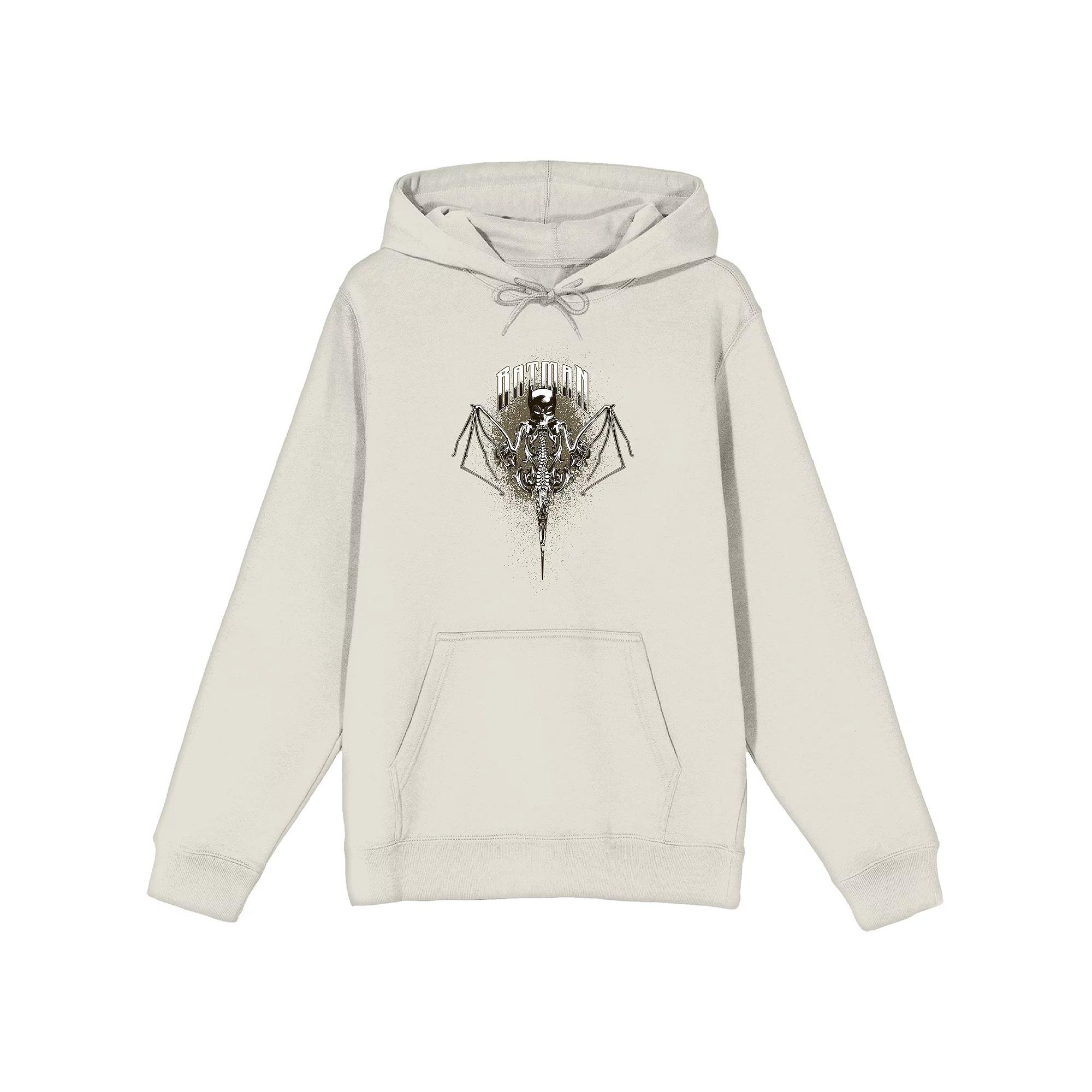 Men's Batman Bat Mask And Bat Wing Hoodie, Size: XXL, Off White Product Image